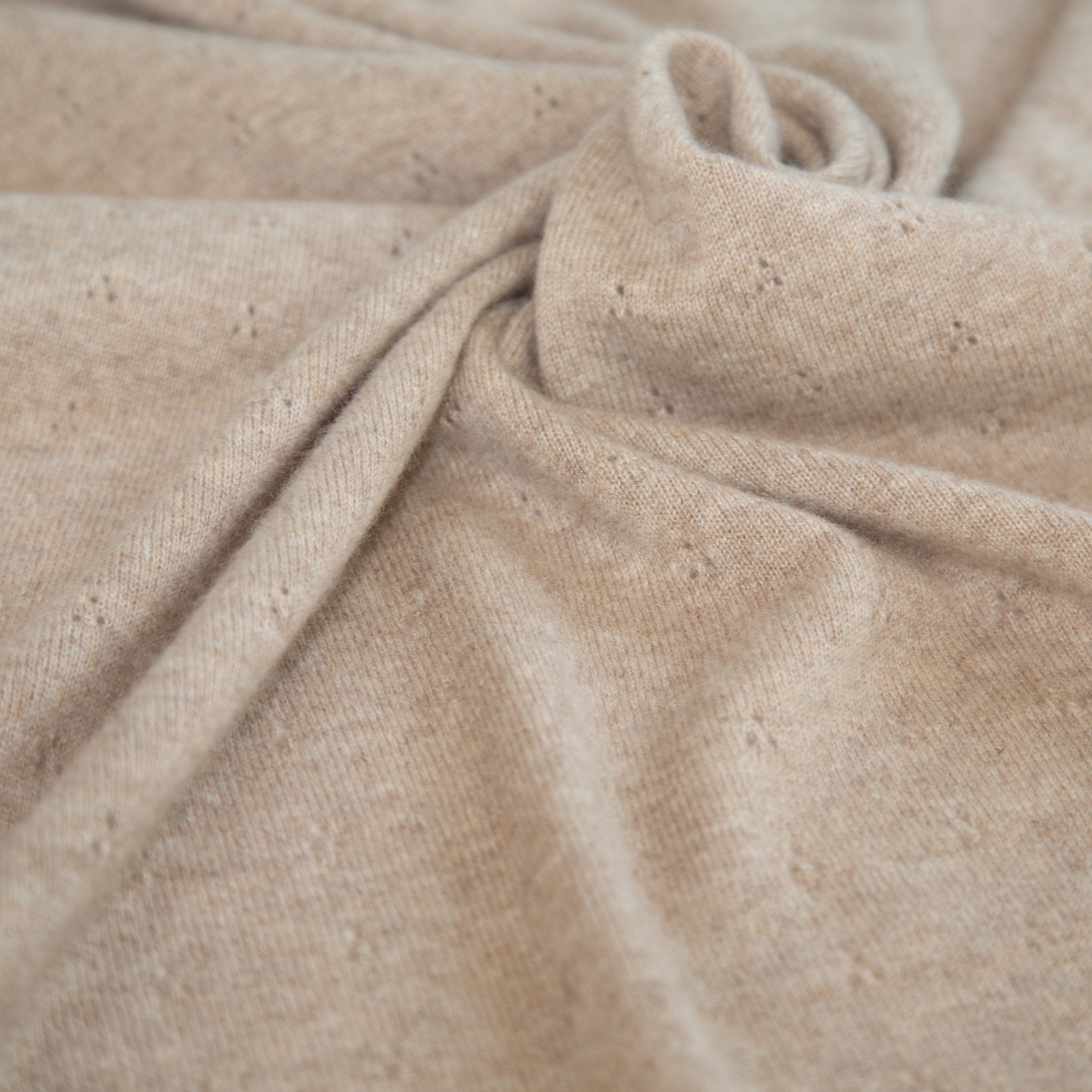 Cashmere baby blanket REVA with ajour pattern