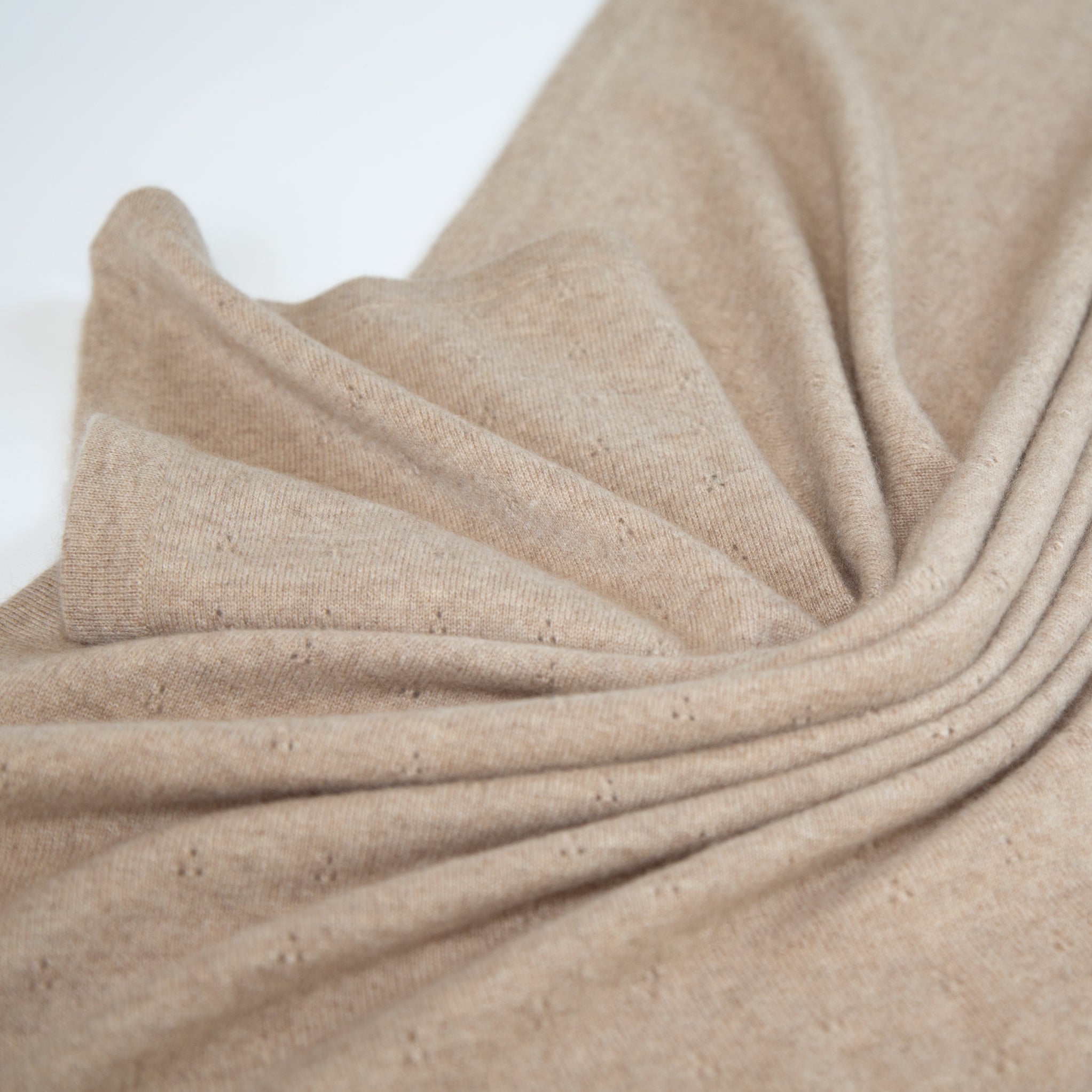 Cashmere baby blanket REVA with ajour pattern