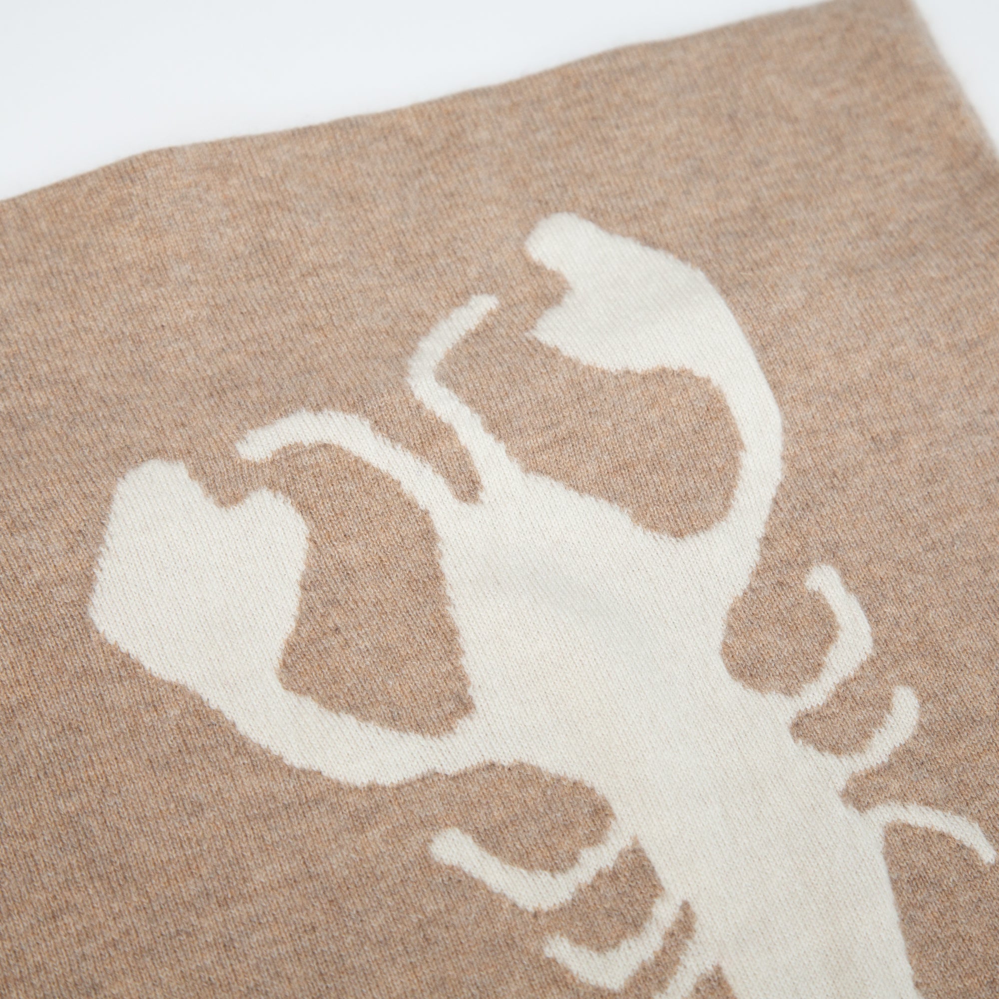 LOBSTER cashmere cushion cover