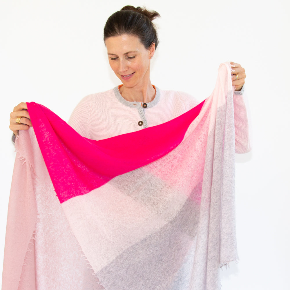 Schal CAMILLE mit Colourblock