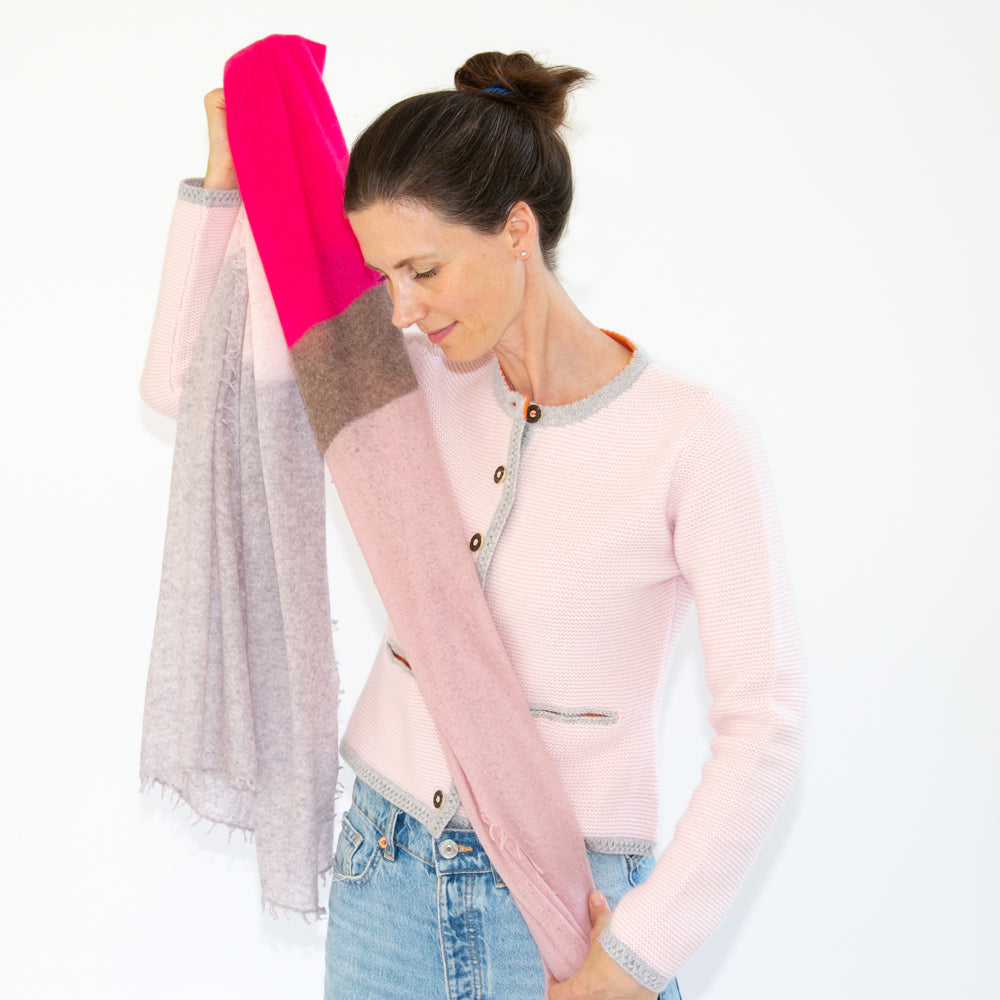 Schal CAMILLE mit Colourblock