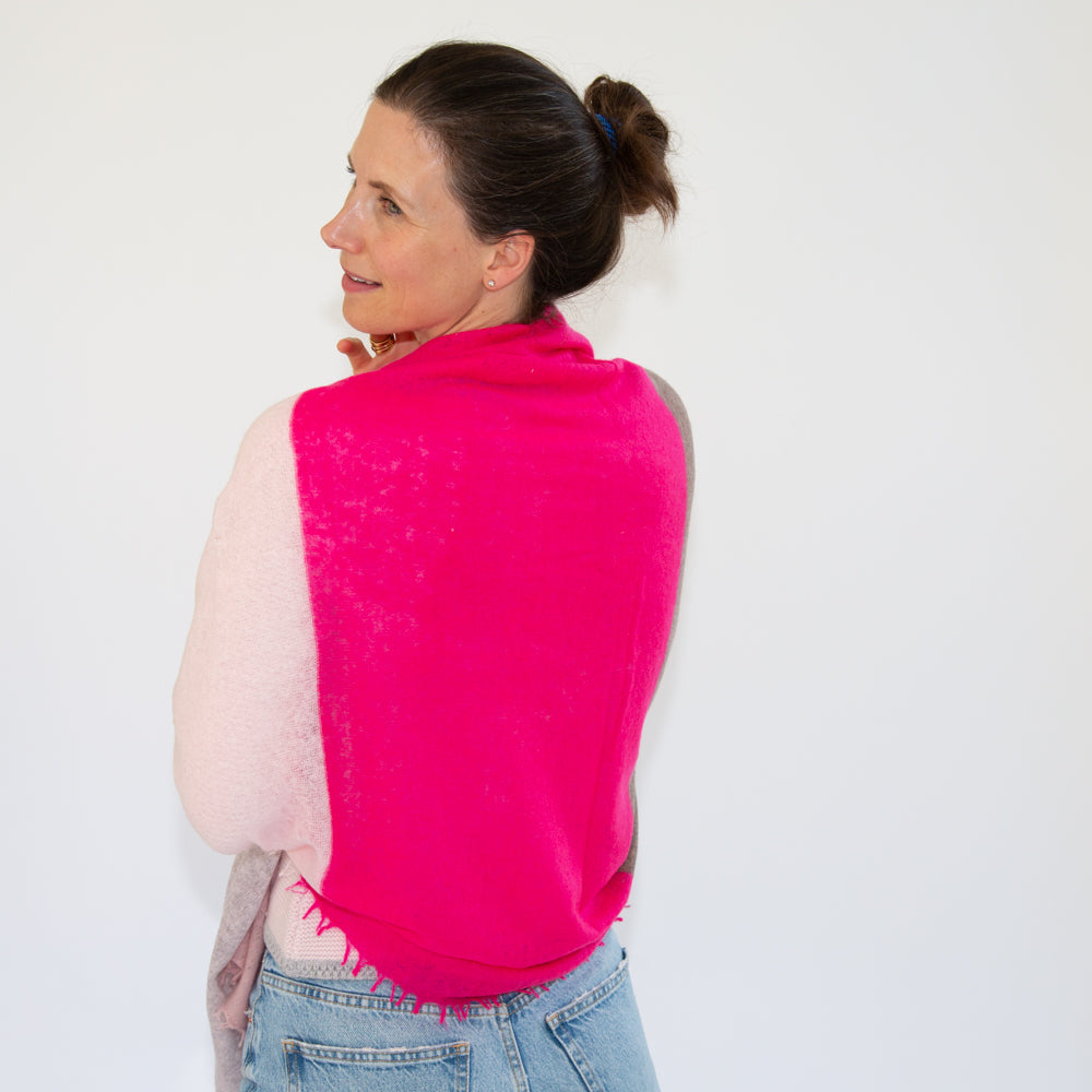 Schal CAMILLE mit Colourblock