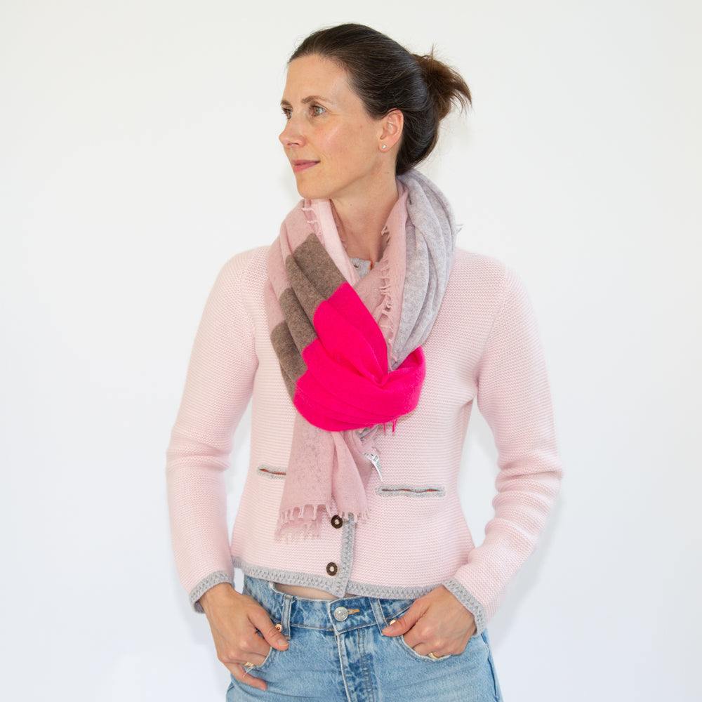 Schal CAMILLE mit Colourblock