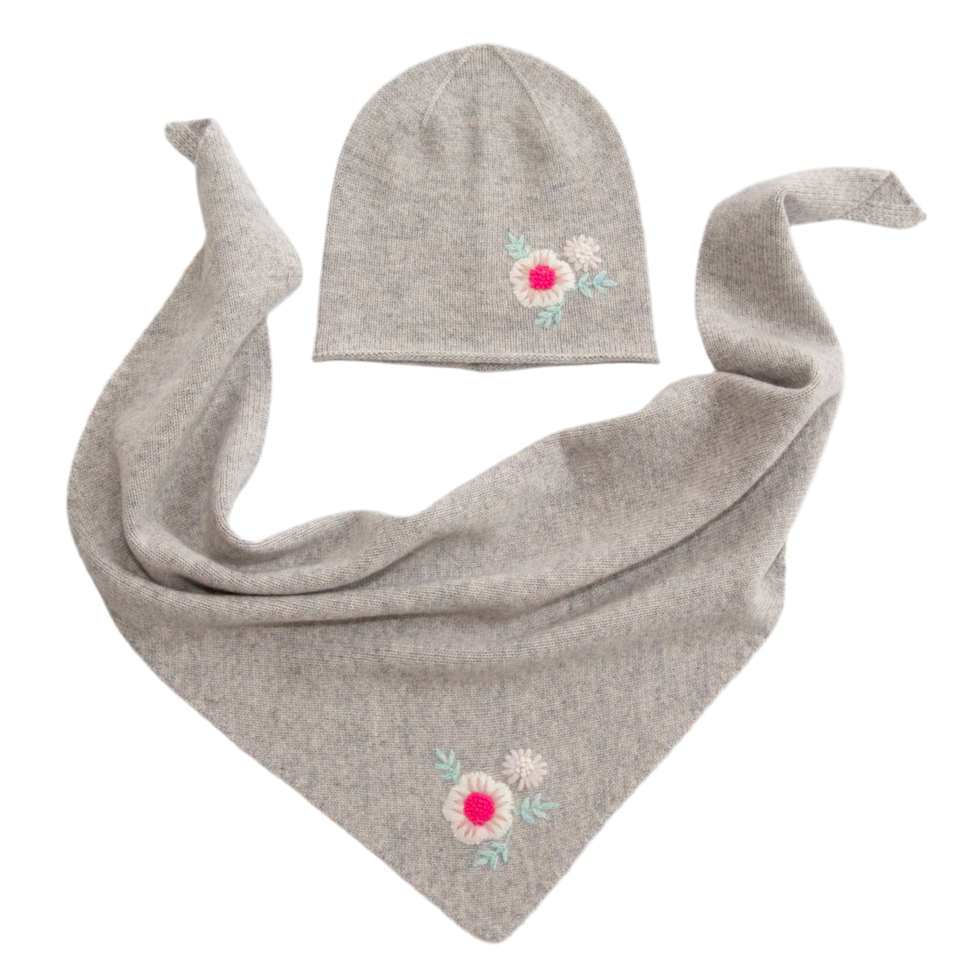 FLOWER triangular scarf