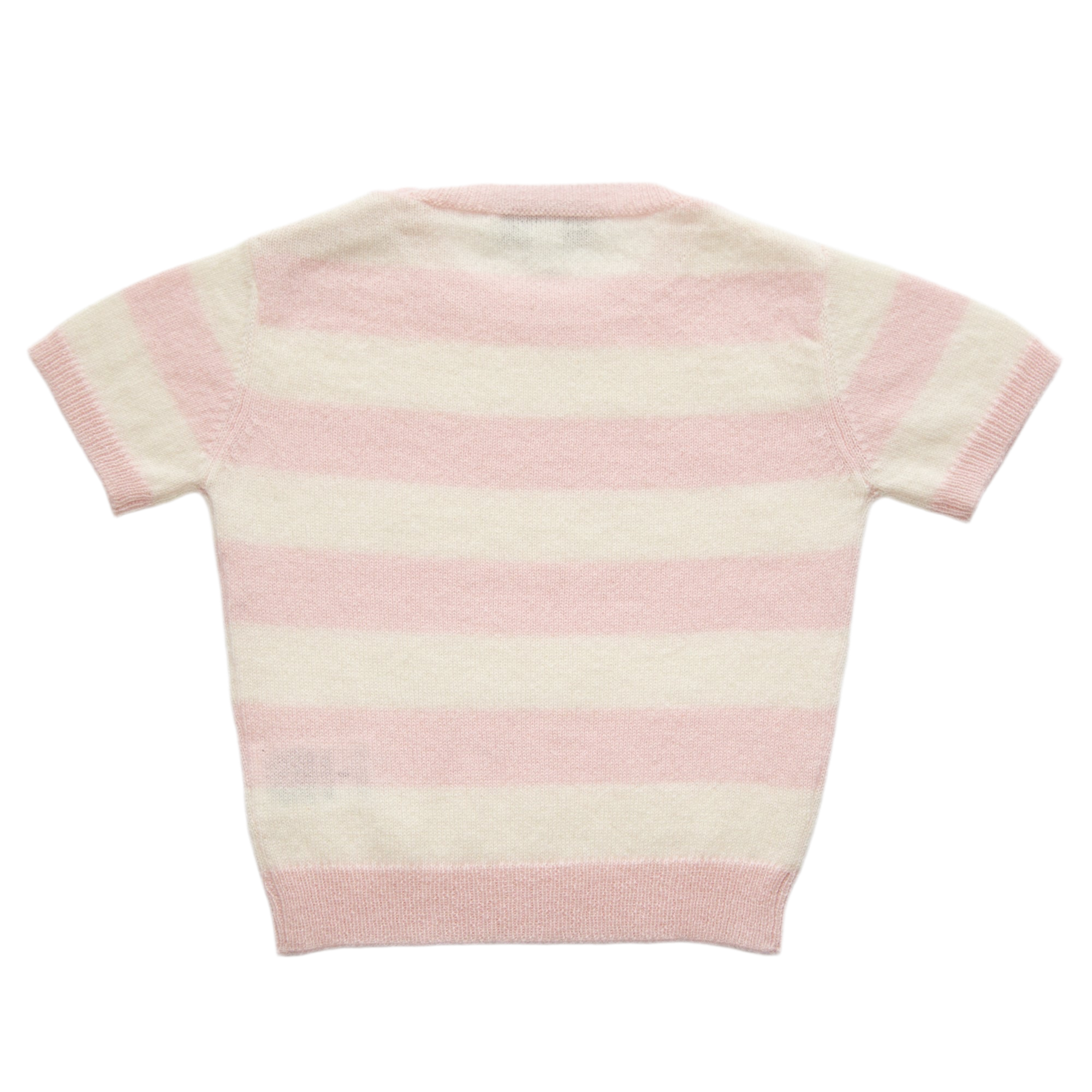 JUDY half-sleeved sweater with stripes