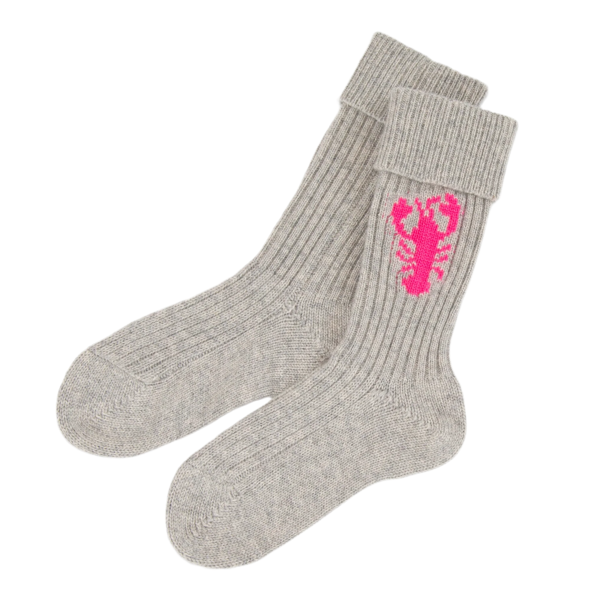 PAPA LOBSTER cashmere socks