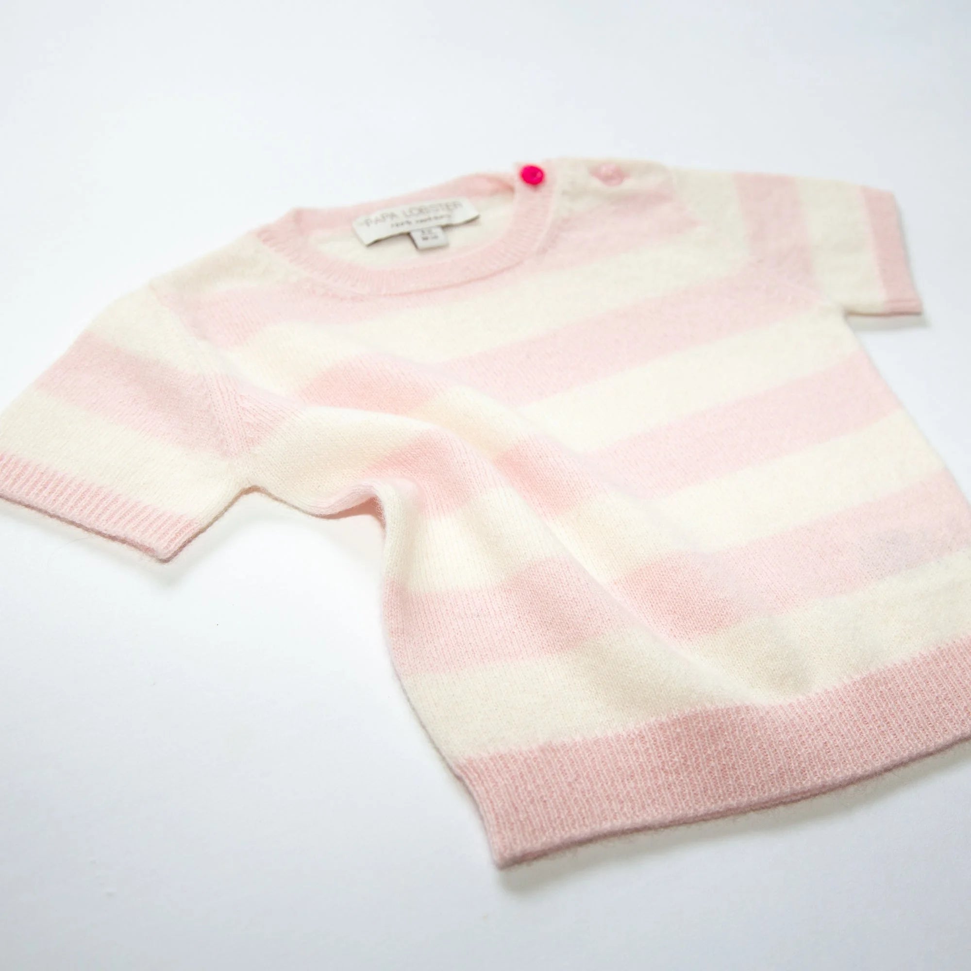 JUDY half-sleeved sweater with stripes
