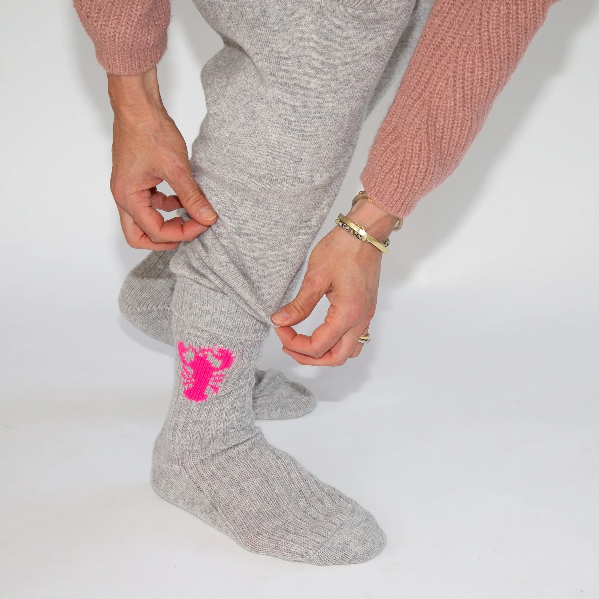 Kaschmirsocken PAPA LOBSTER