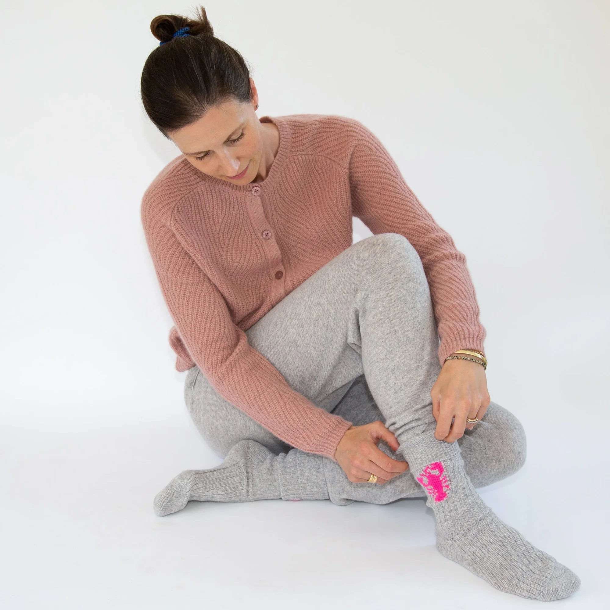 PAPA LOBSTER cashmere socks