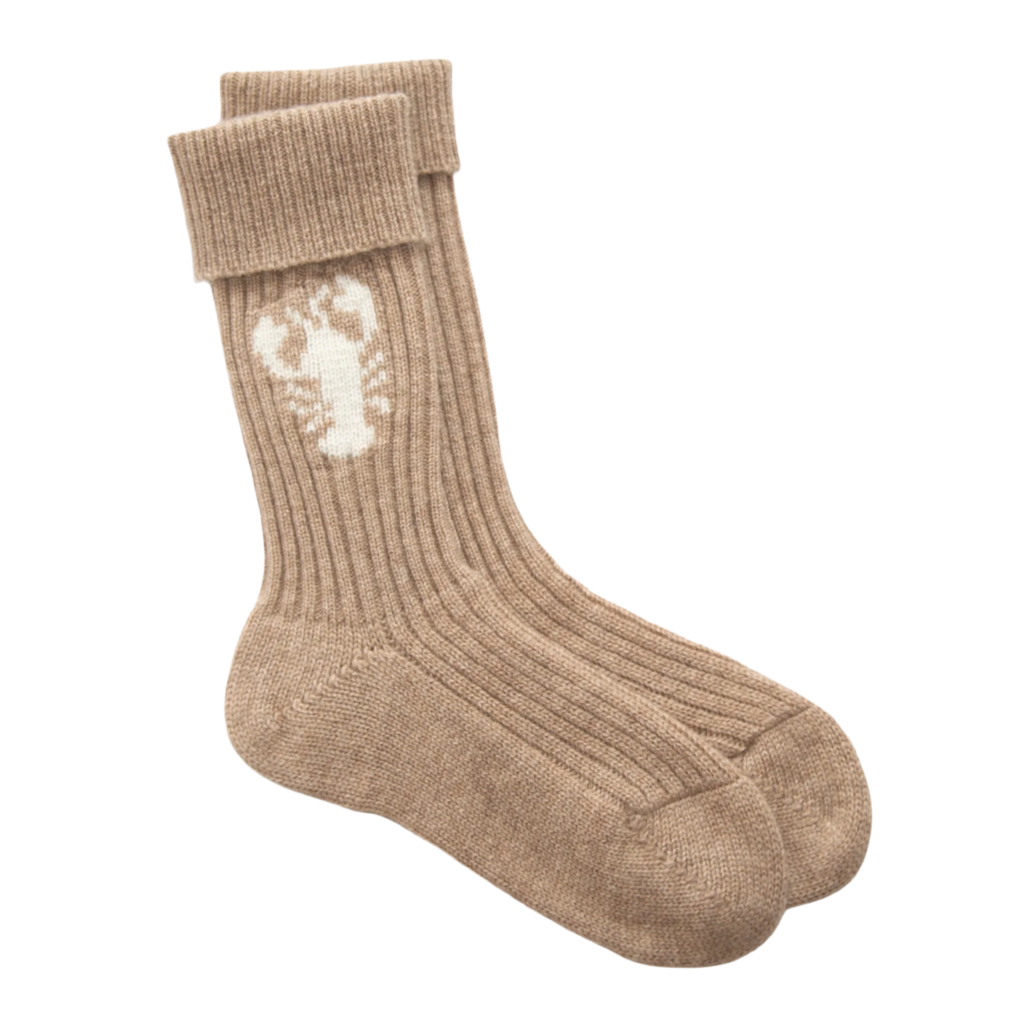 PAPA LOBSTER cashmere socks