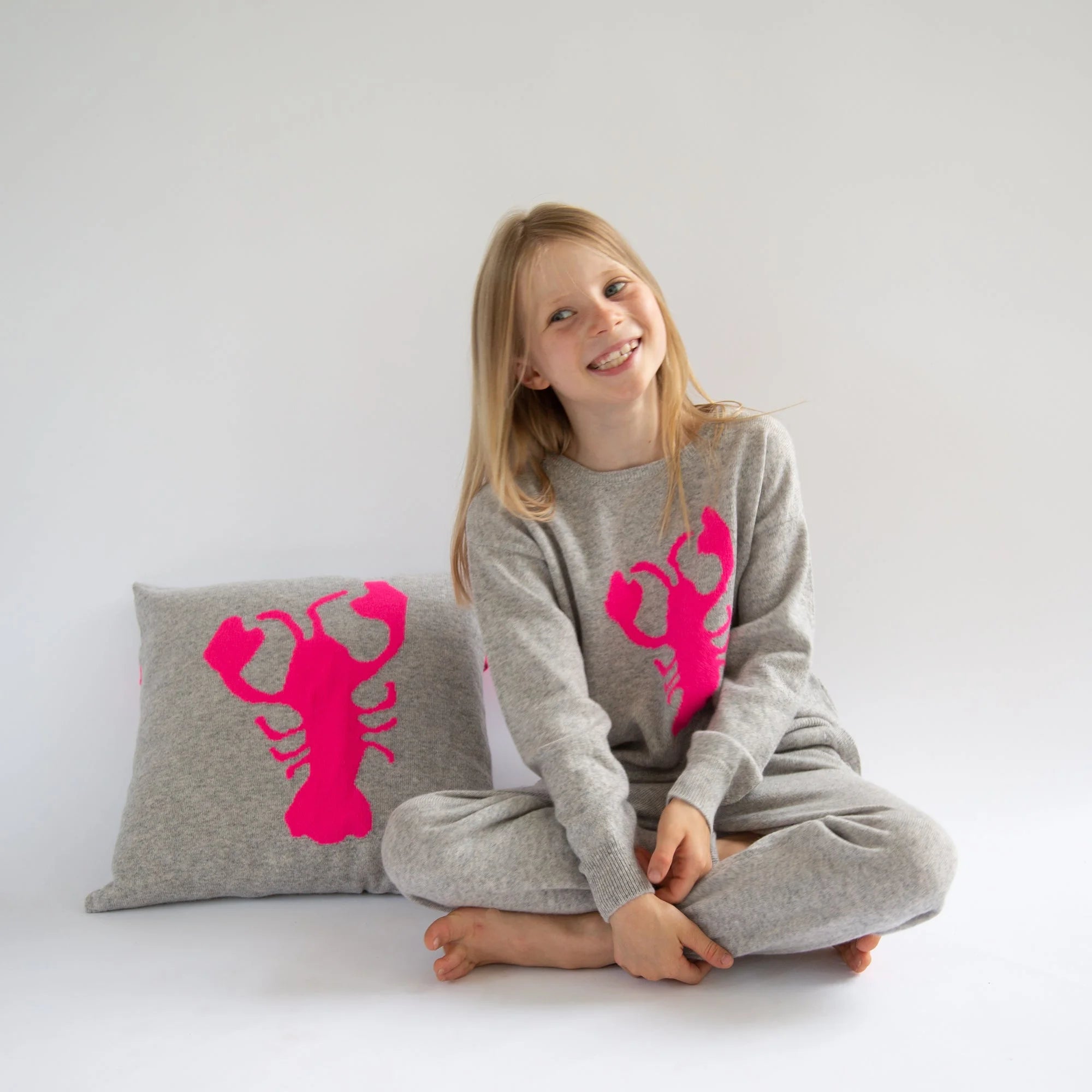 LOBSTER cashmere cushion cover
