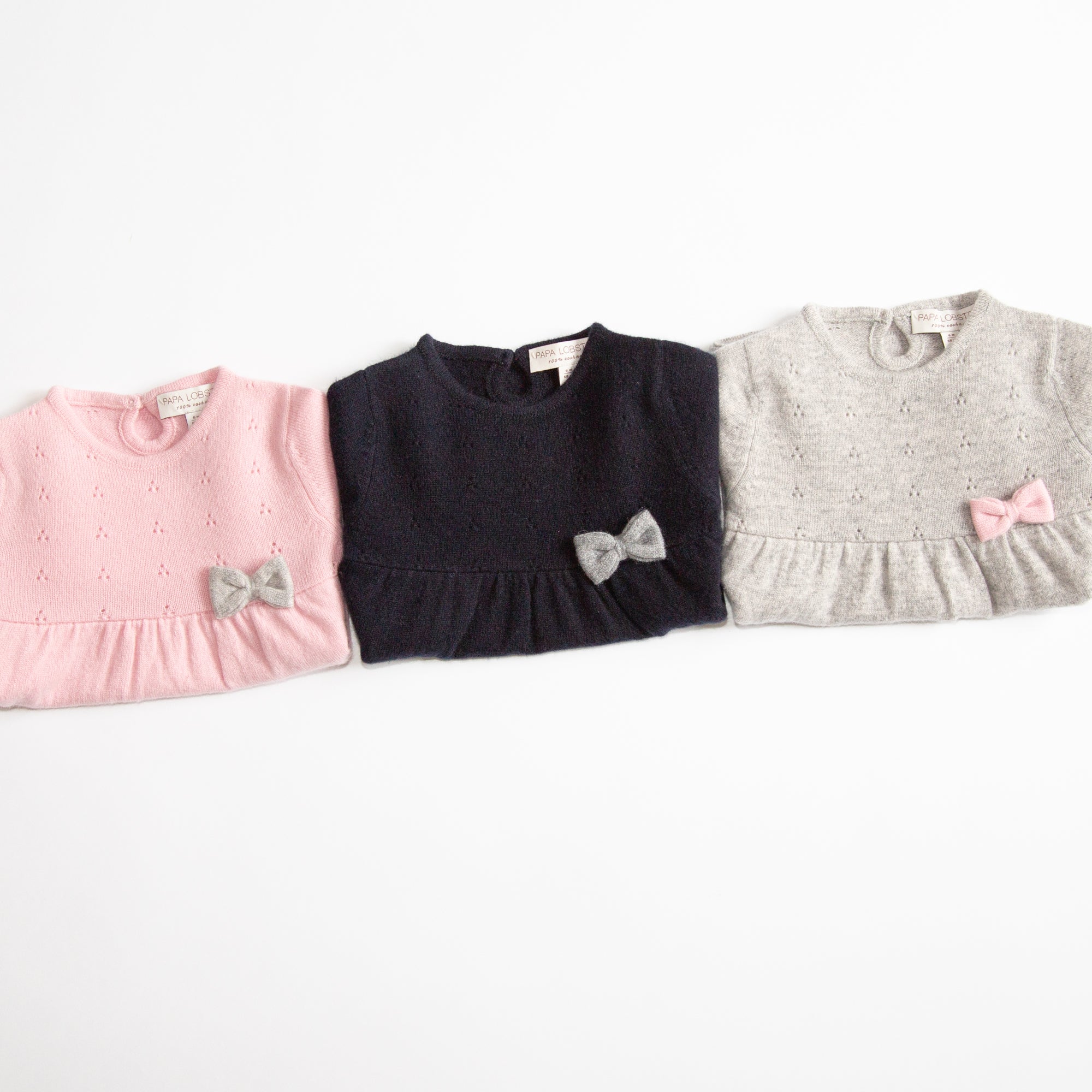 Kaschmir-Strickkleid CLARA mit Schleife