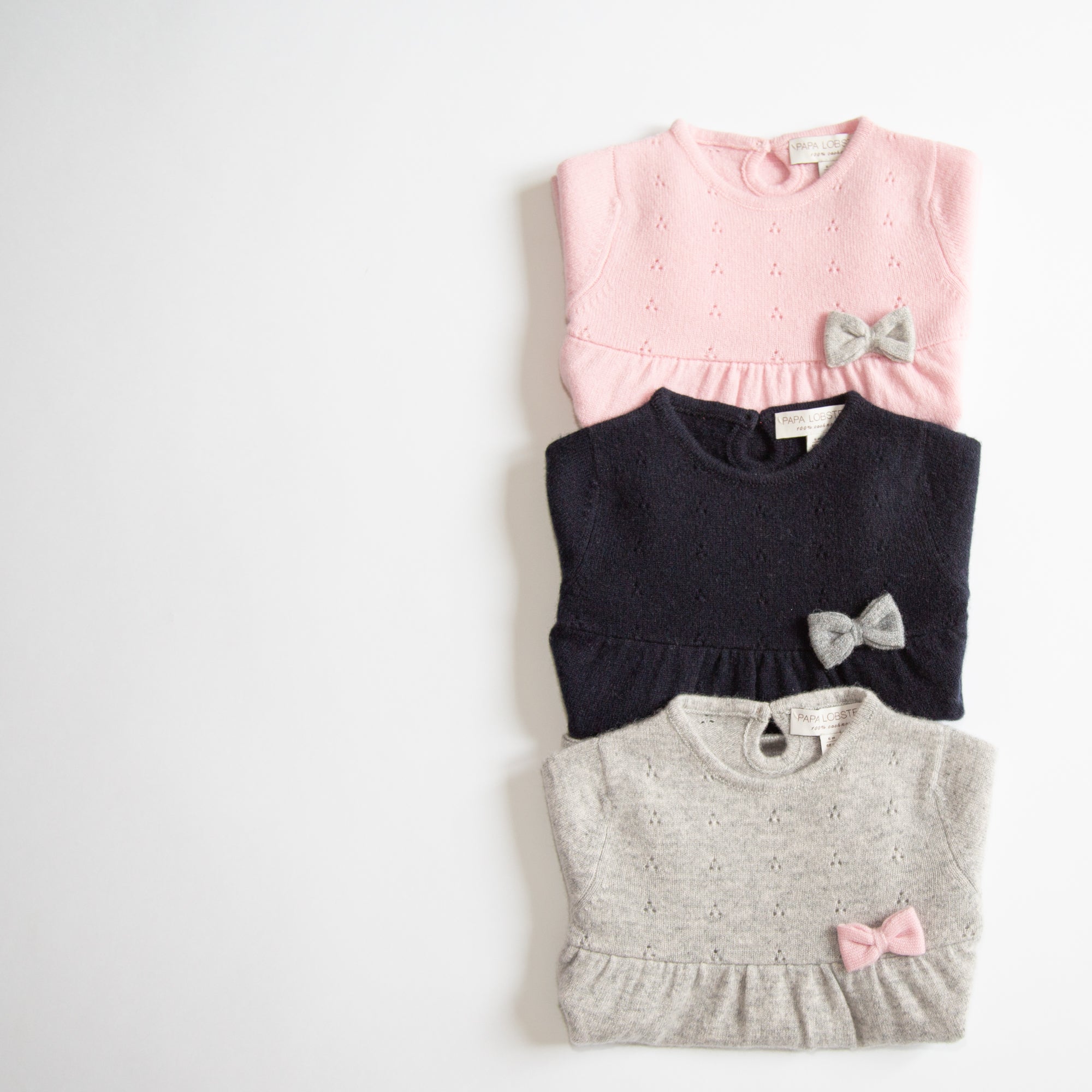 Kaschmir-Strickkleid CLARA mit Schleife