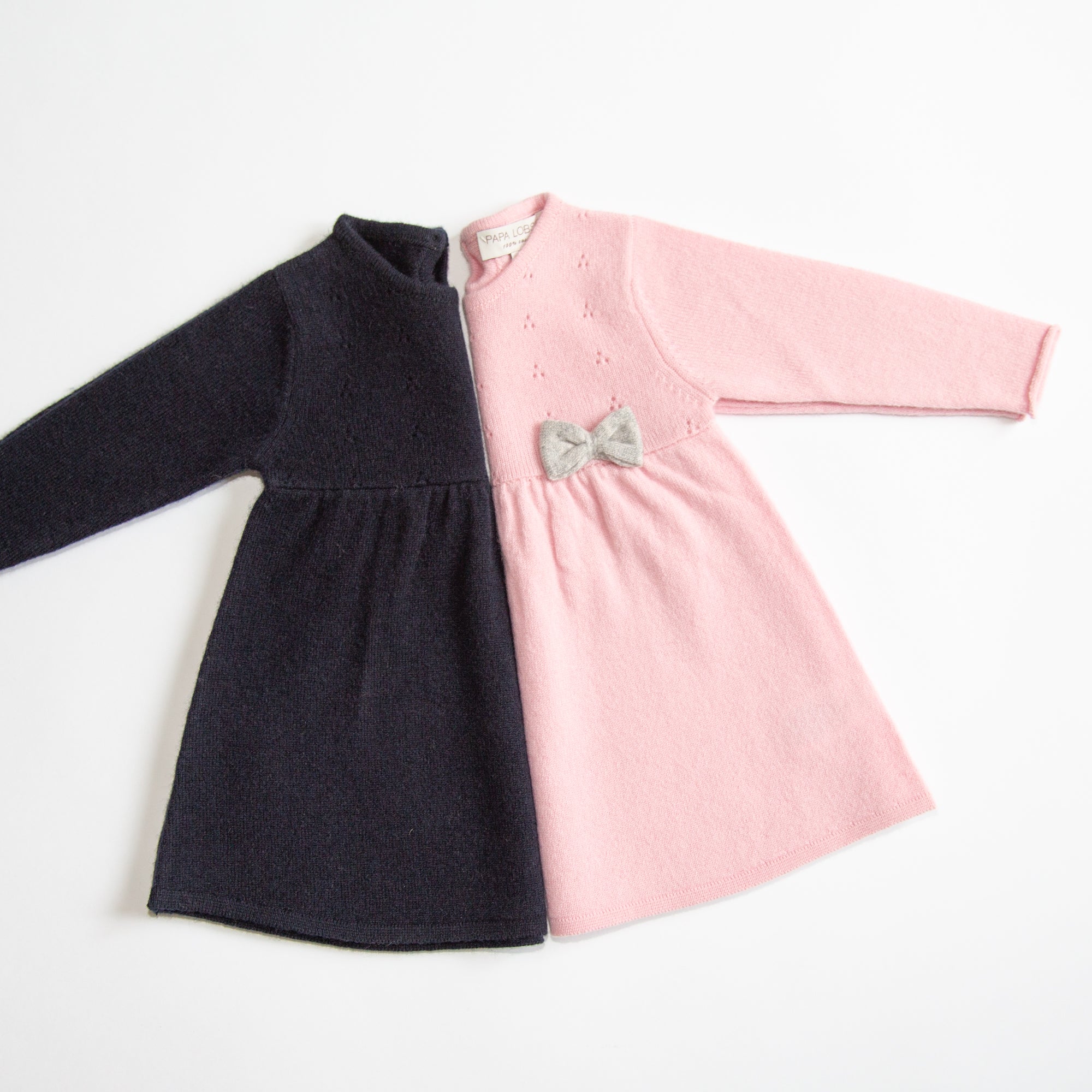 Kaschmir-Strickkleid CLARA mit Schleife