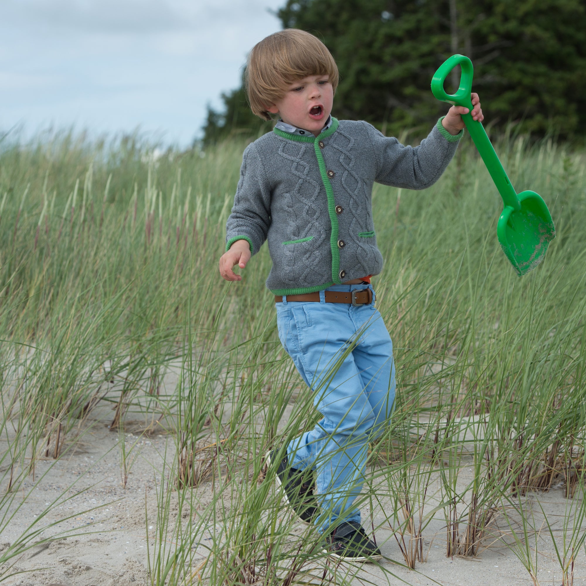 Trachten-Cardigan MAXI mit Aranmuster