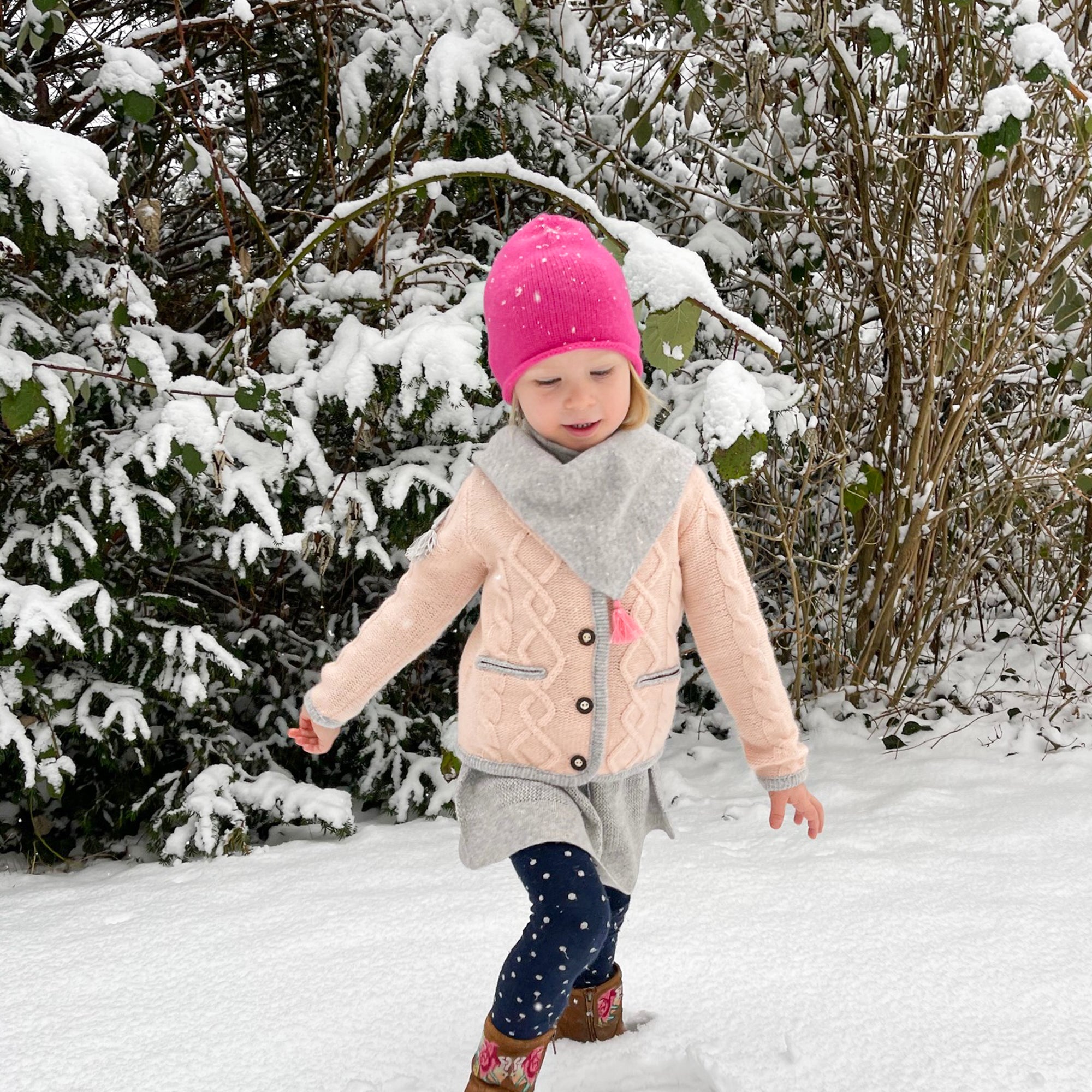 Trachten-Cardigan MAXI mit Aranmuster