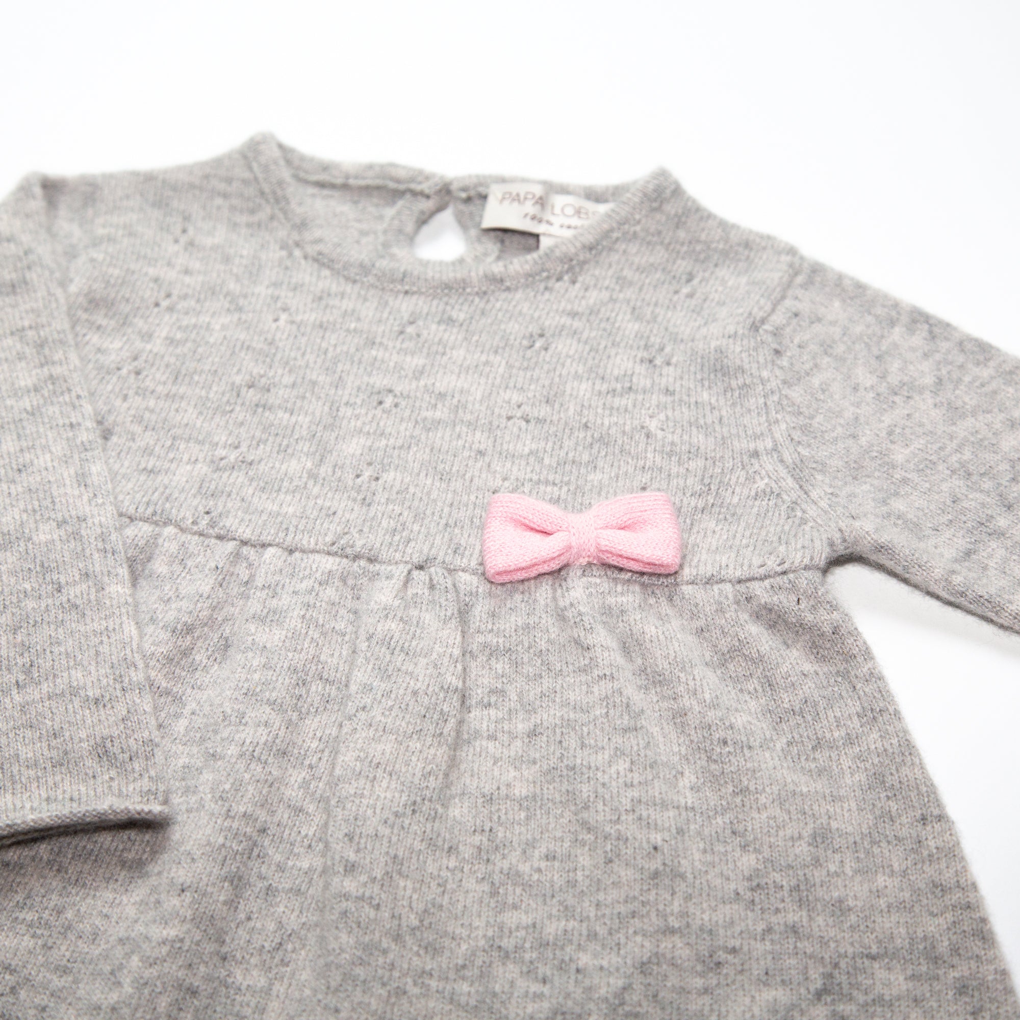 Kaschmir-Strickkleid CLARA mit Schleife