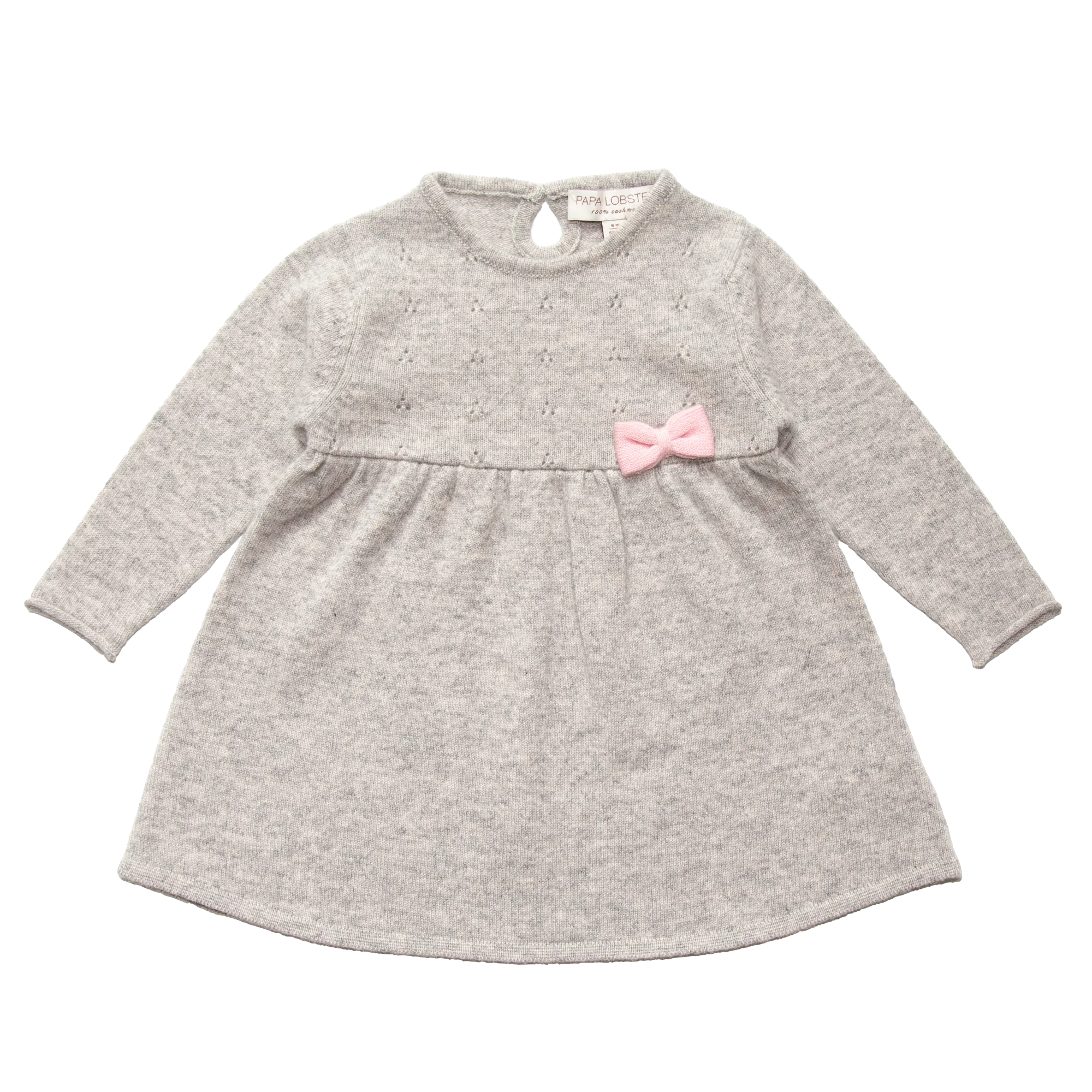 Kaschmir-Strickkleid CLARA mit Schleife