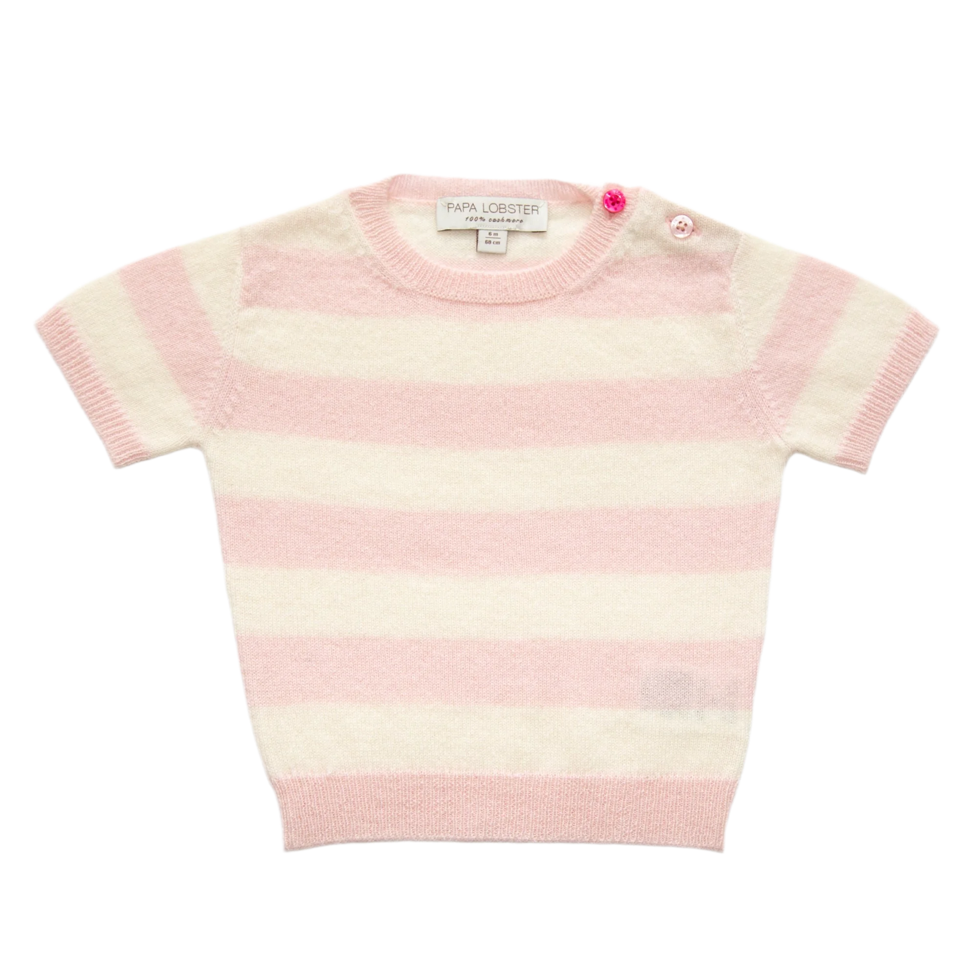 JUDY half-sleeved sweater with stripes