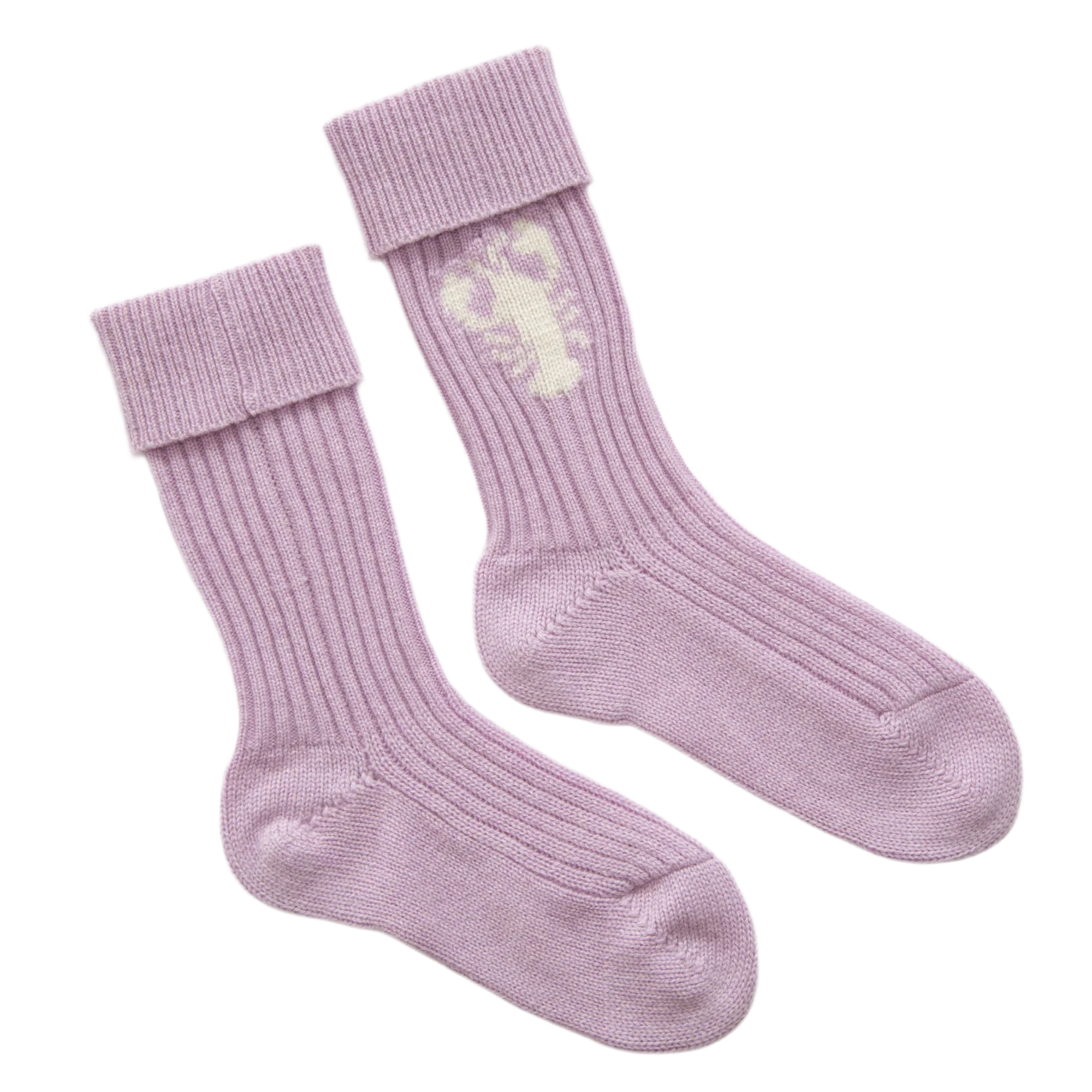 PAPA LOBSTER cashmere socks