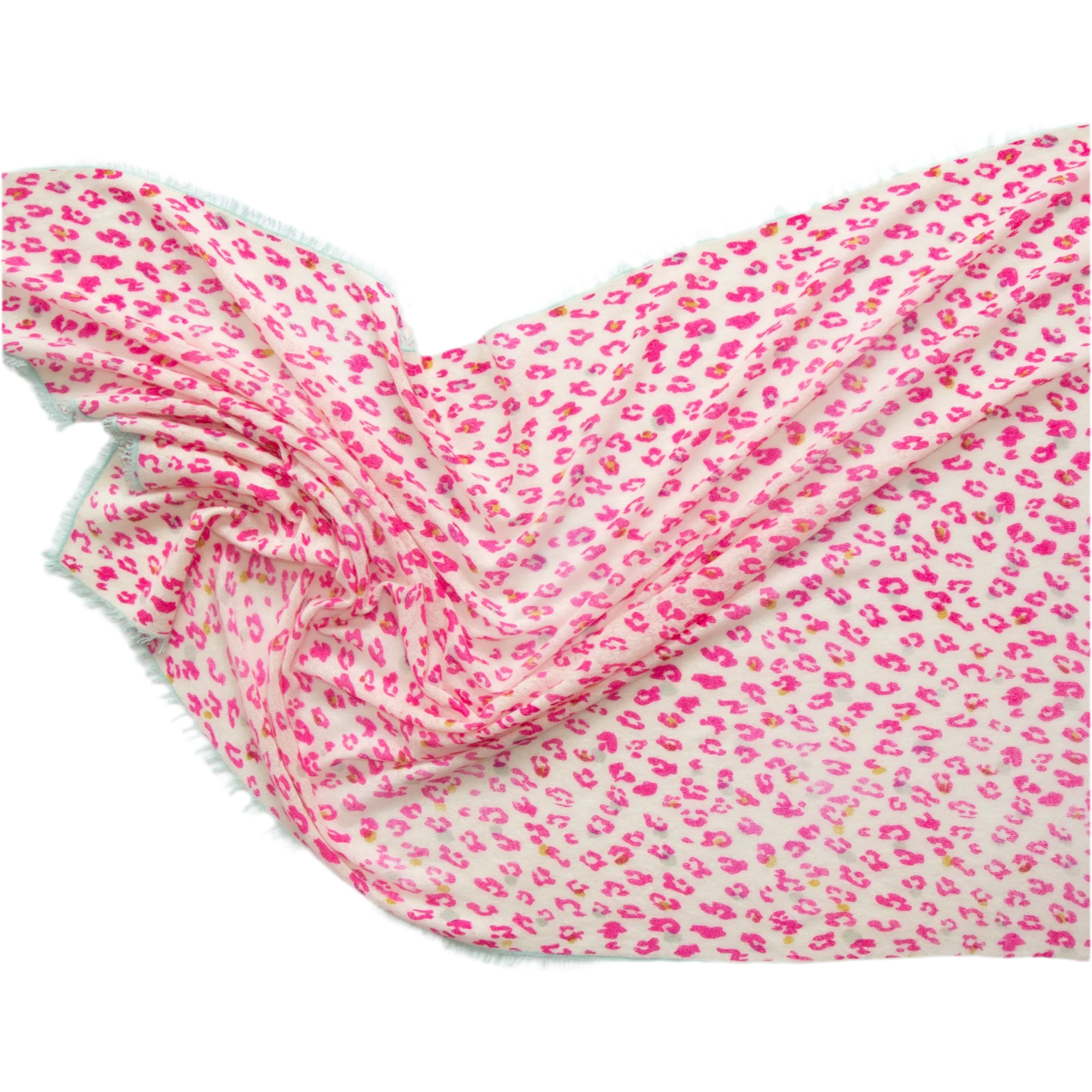 CAMILLE scarf with leopard print