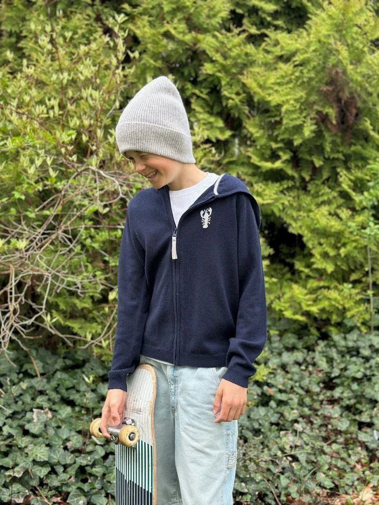 ZIGGY Zipper hooded jacket