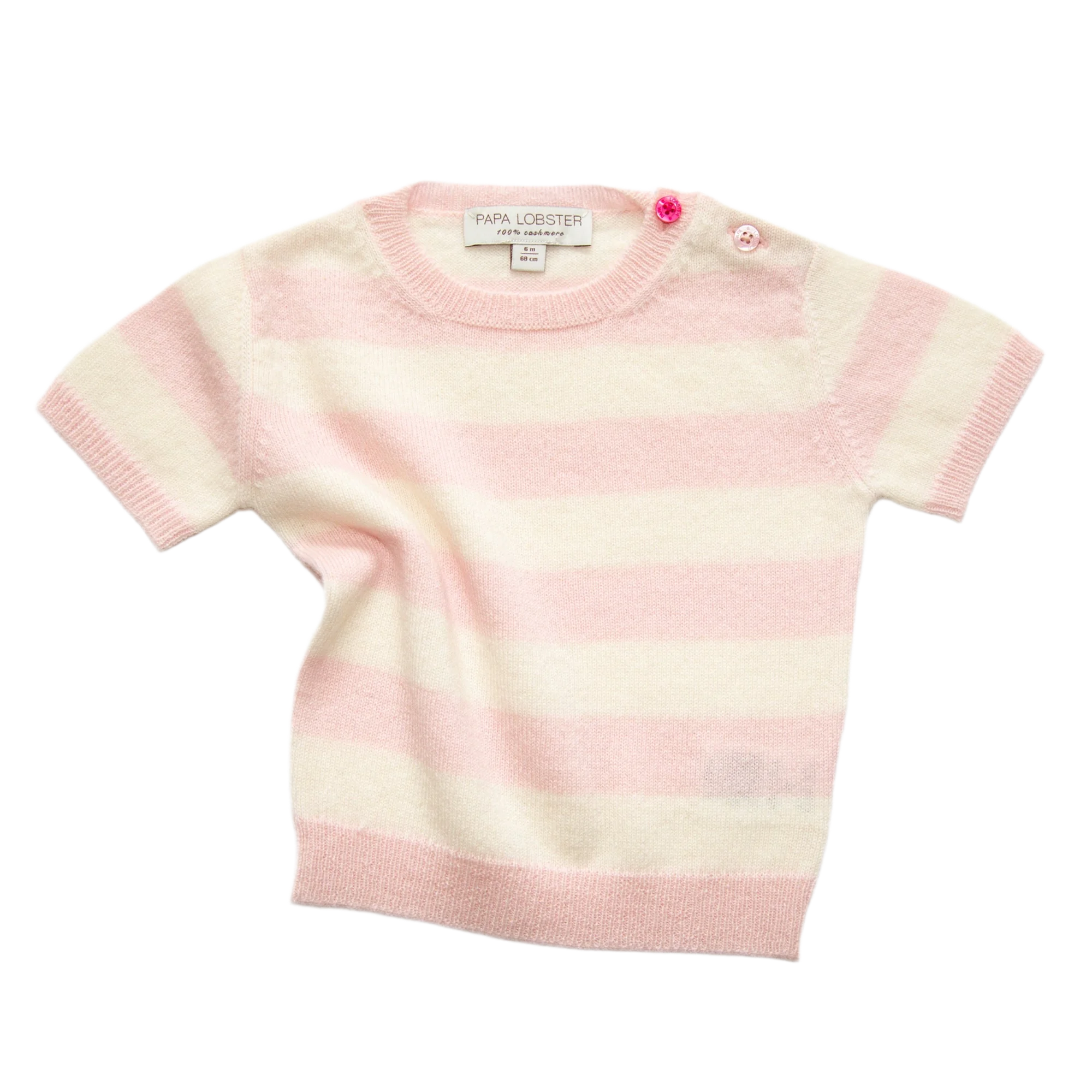 JUDY half-sleeved sweater with stripes