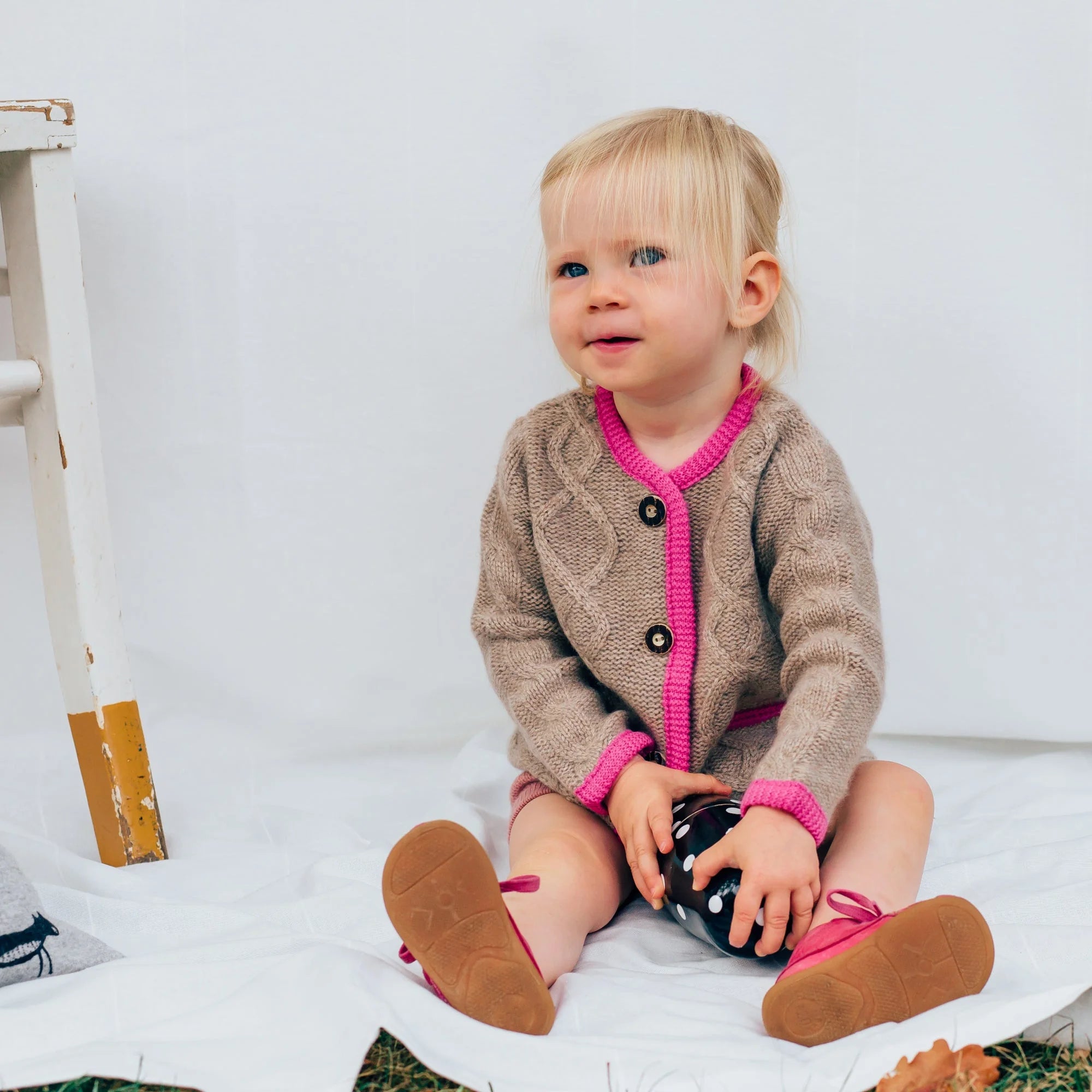 Trachten-Cardigan MAXI mit Aranmuster