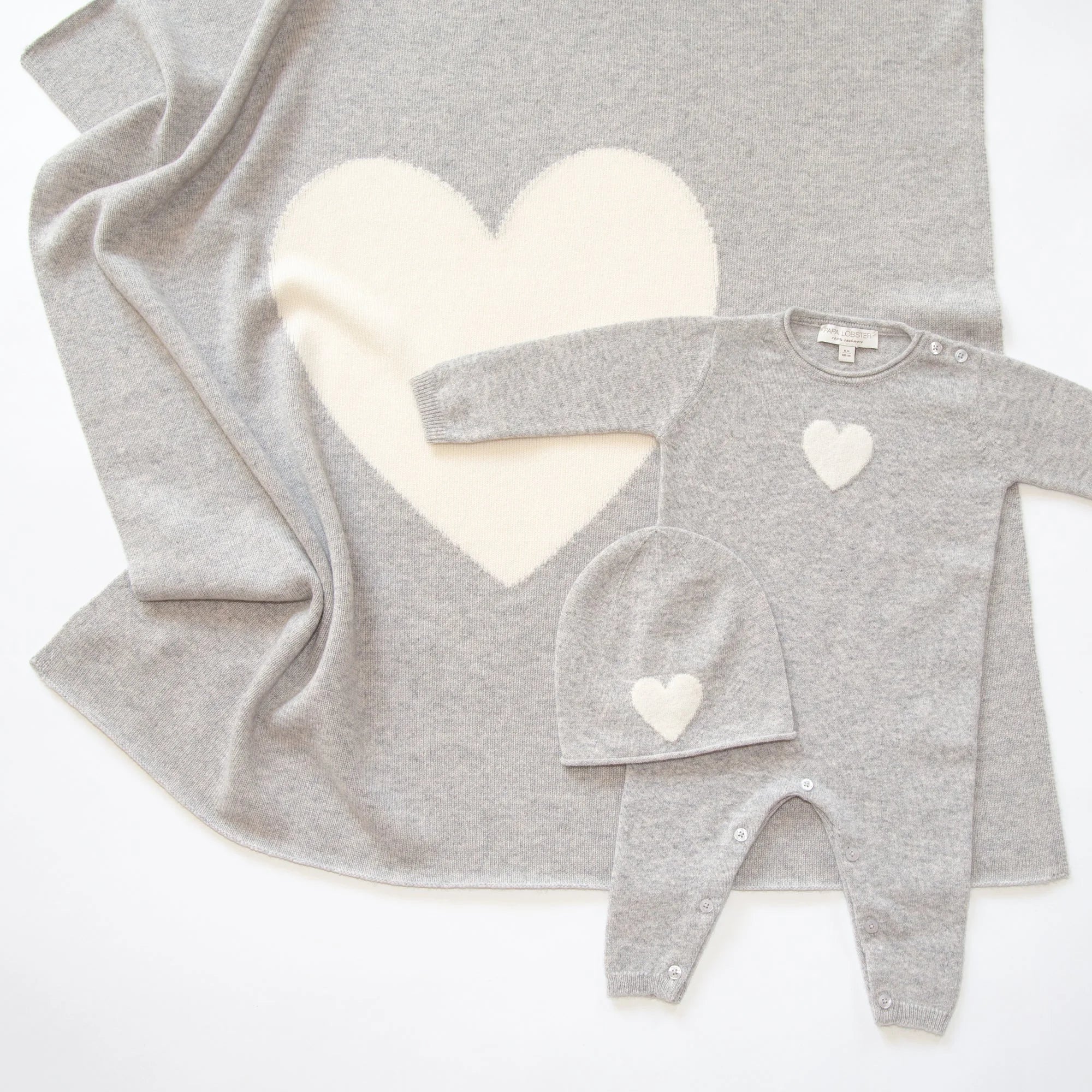 Kaschmir Babydecke HEART