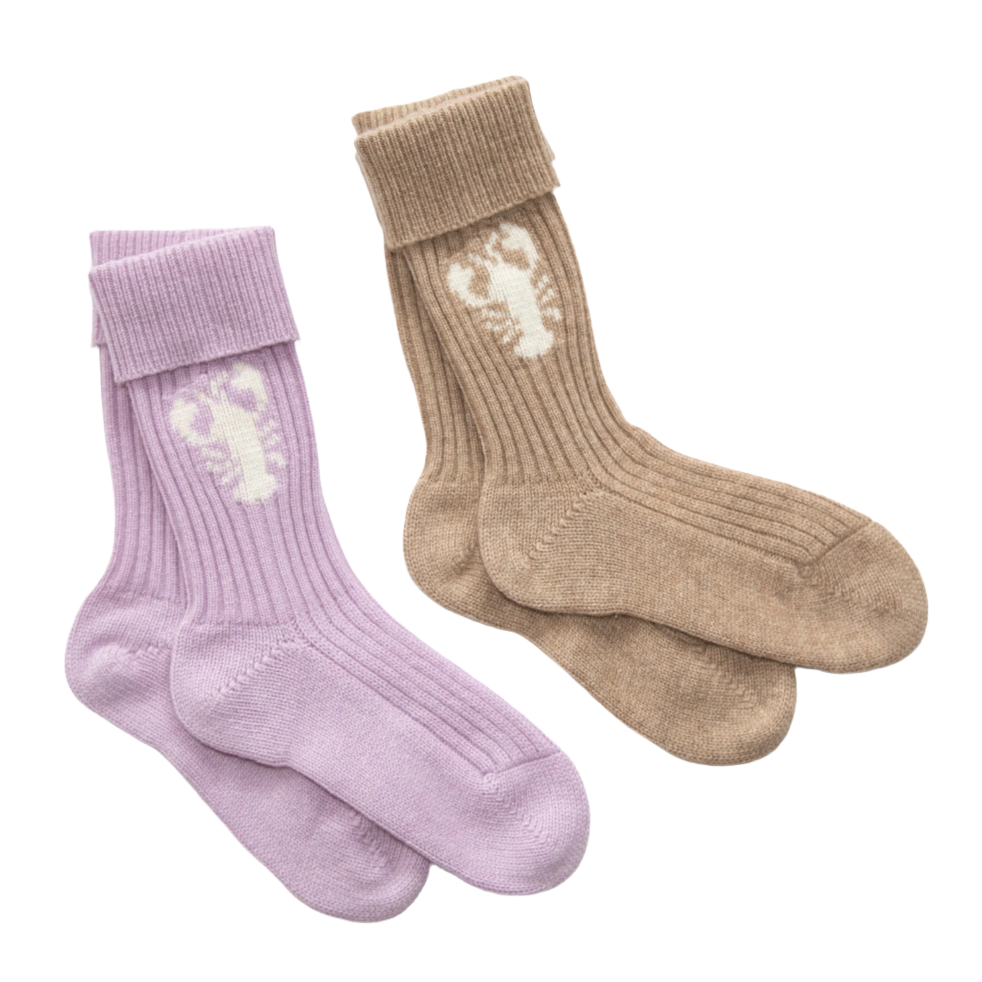 PAPA LOBSTER cashmere socks
