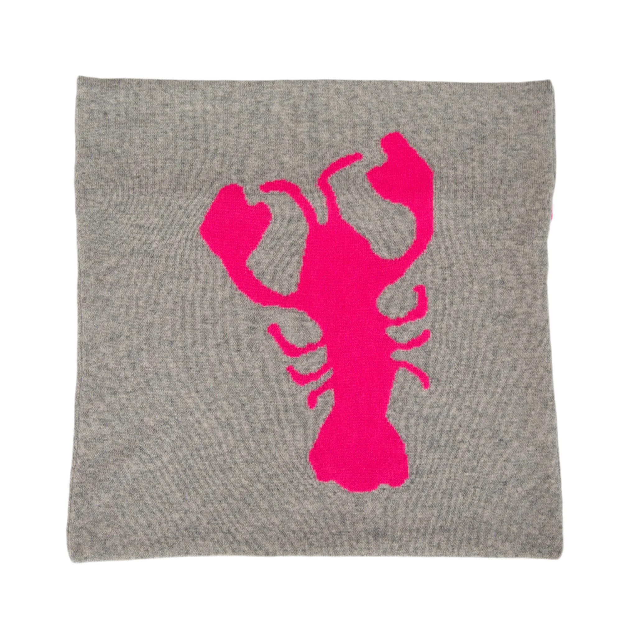 LOBSTER cashmere cushion cover