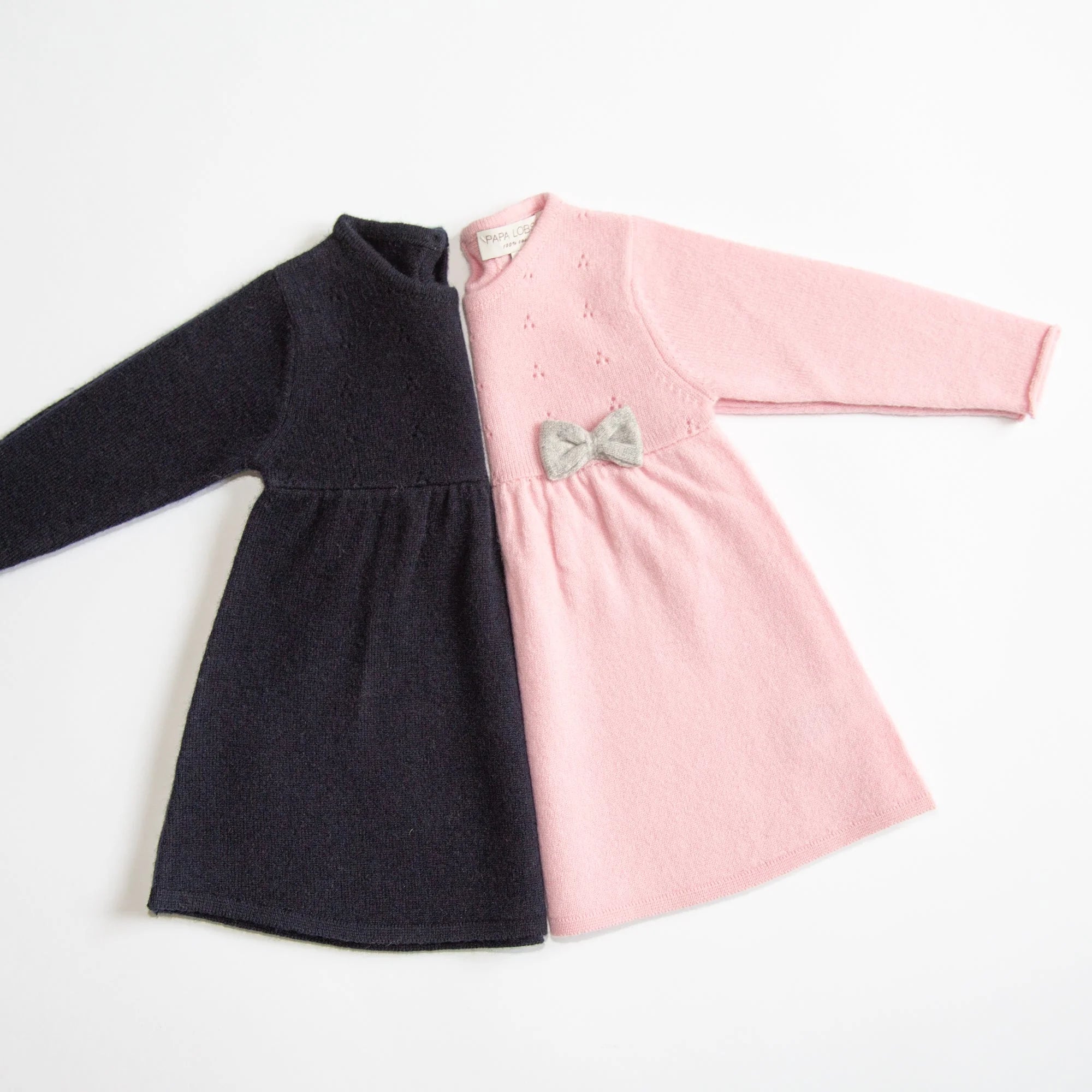 Kaschmir-Strickkleid CLARA mit Schleife