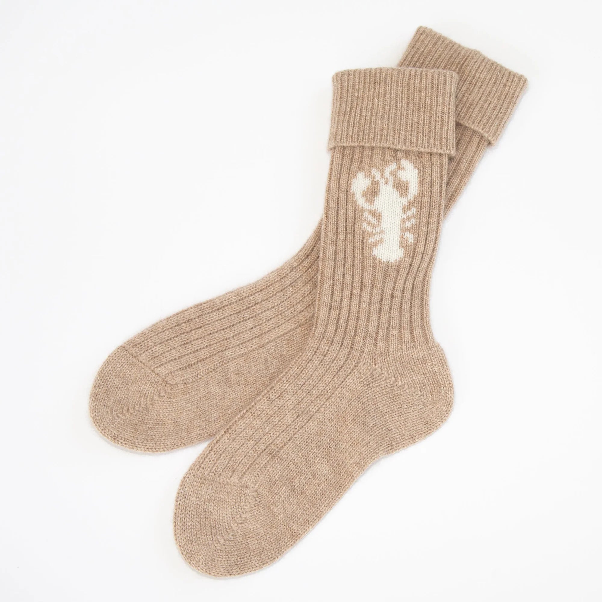 PAPA LOBSTER cashmere socks