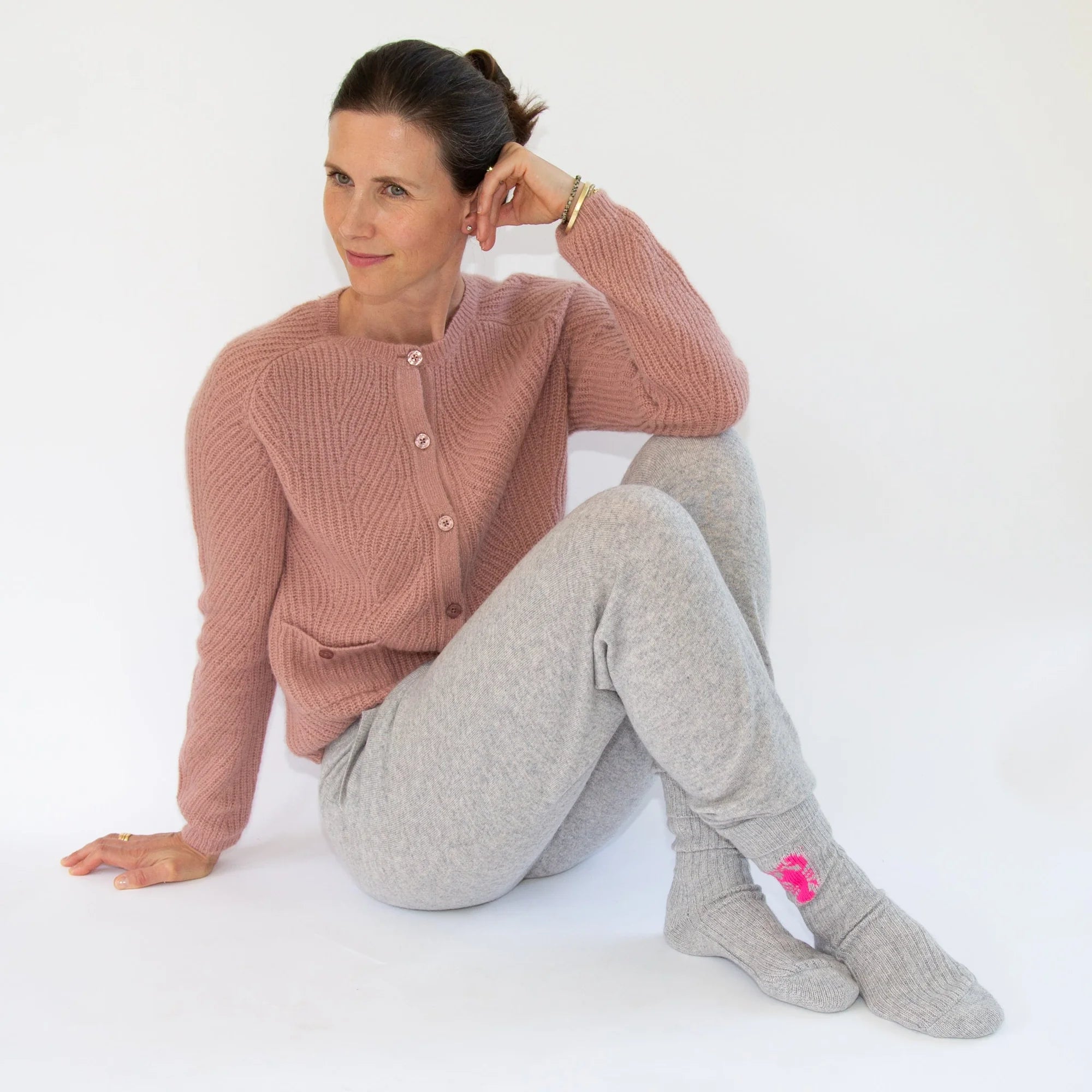 PAPA LOBSTER cashmere socks