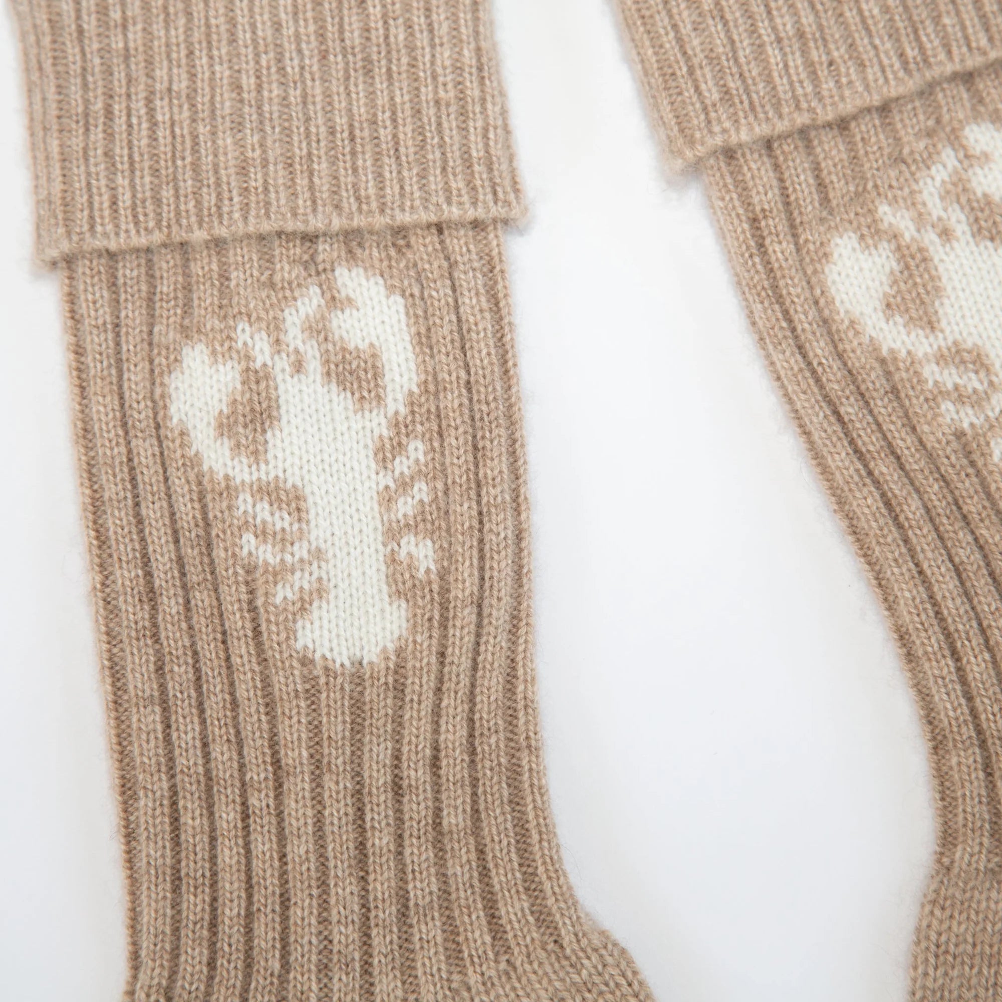 PAPA LOBSTER cashmere socks
