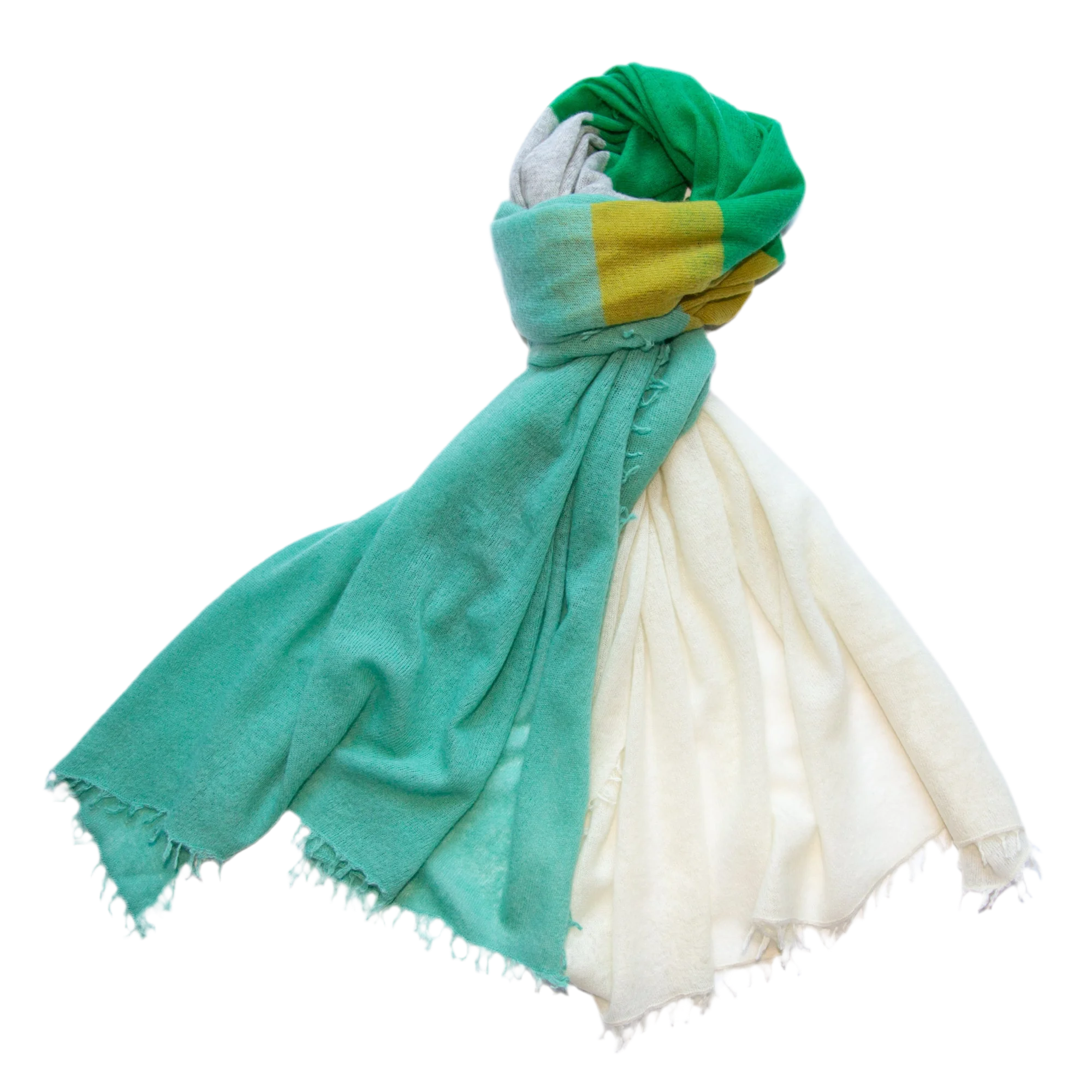 CAMILLE scarf with color block