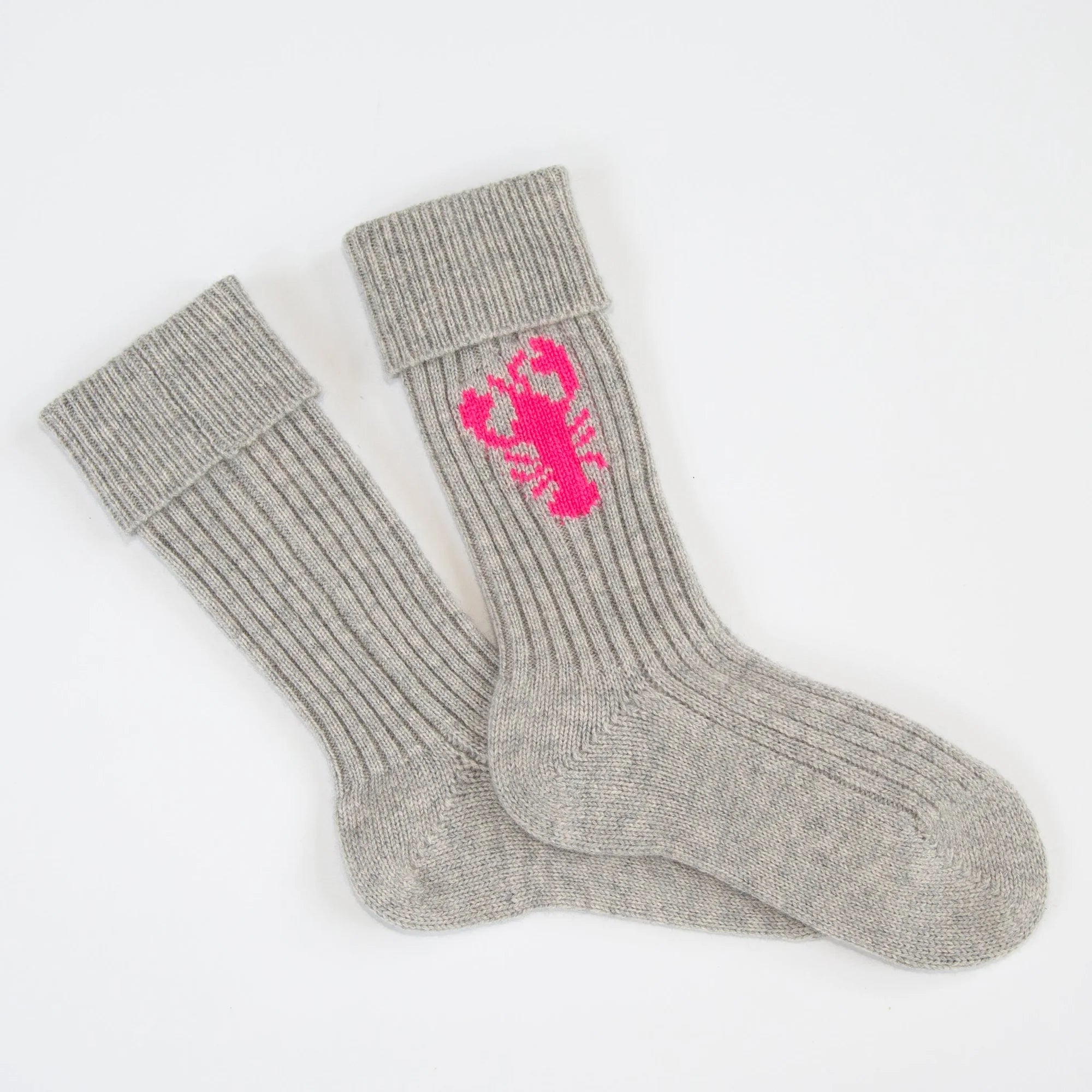 PAPA LOBSTER cashmere socks
