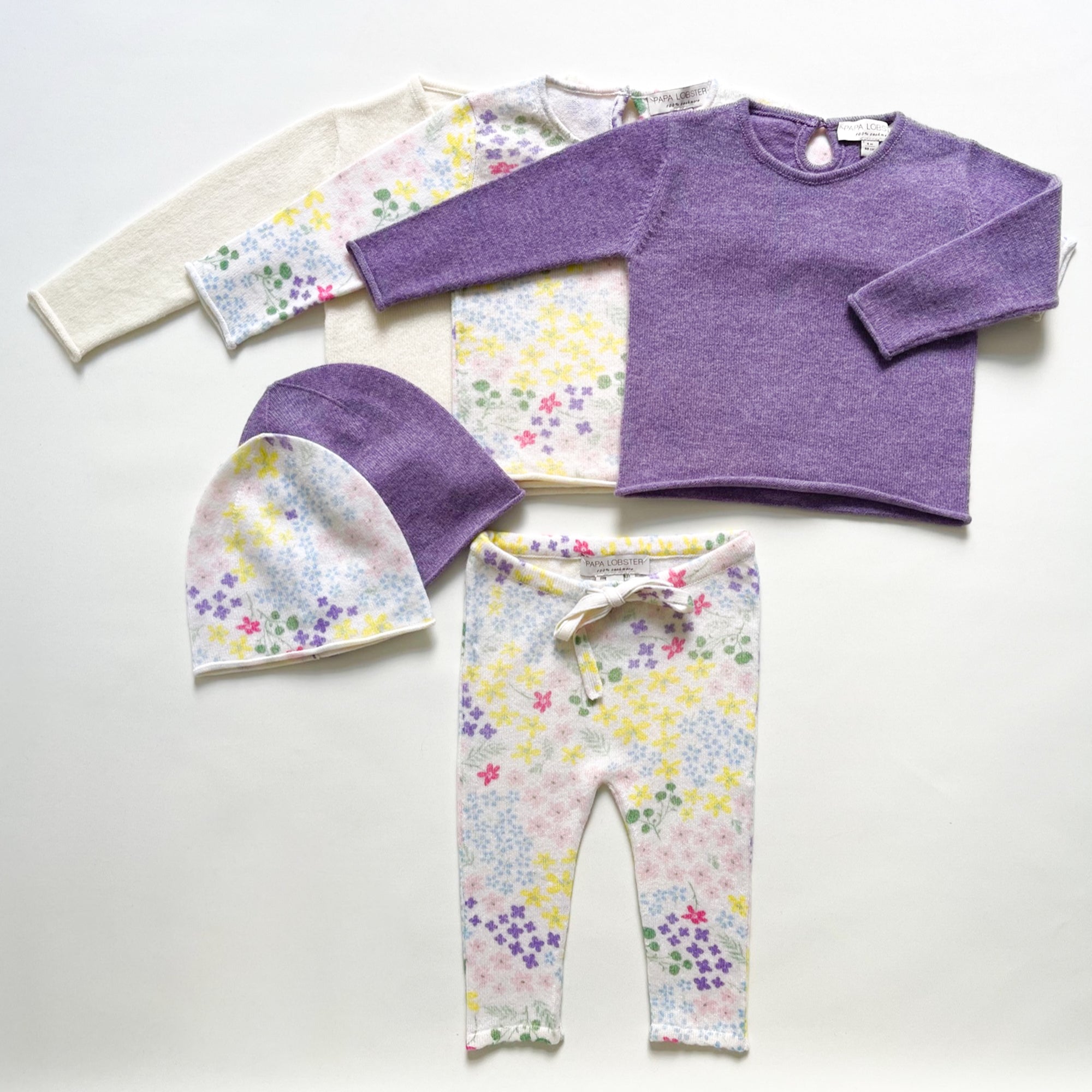 Kaschmir-Leggings FLEUR, b) 6 Monate/68 cm
