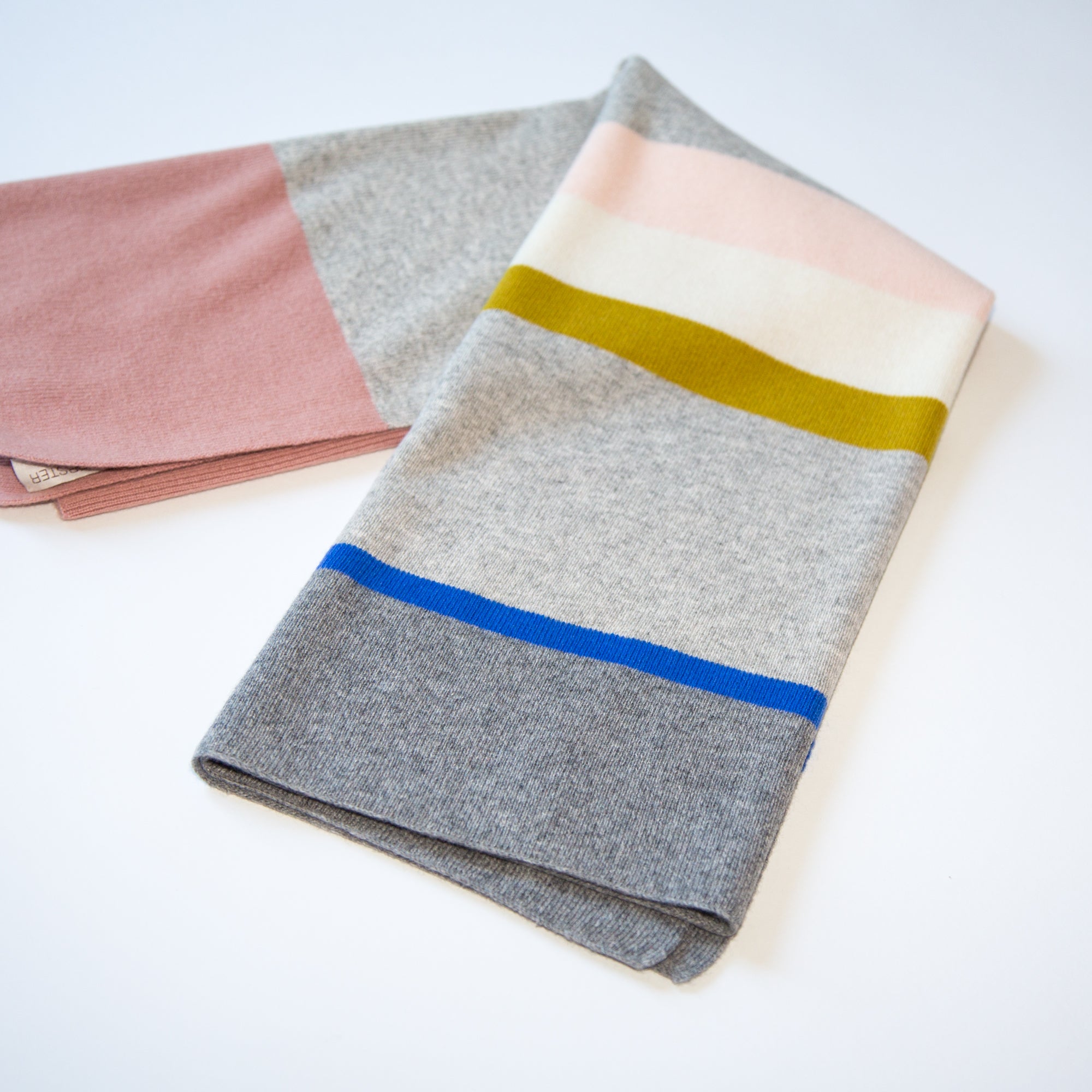 Kaschmir Babydecke mit Streifen